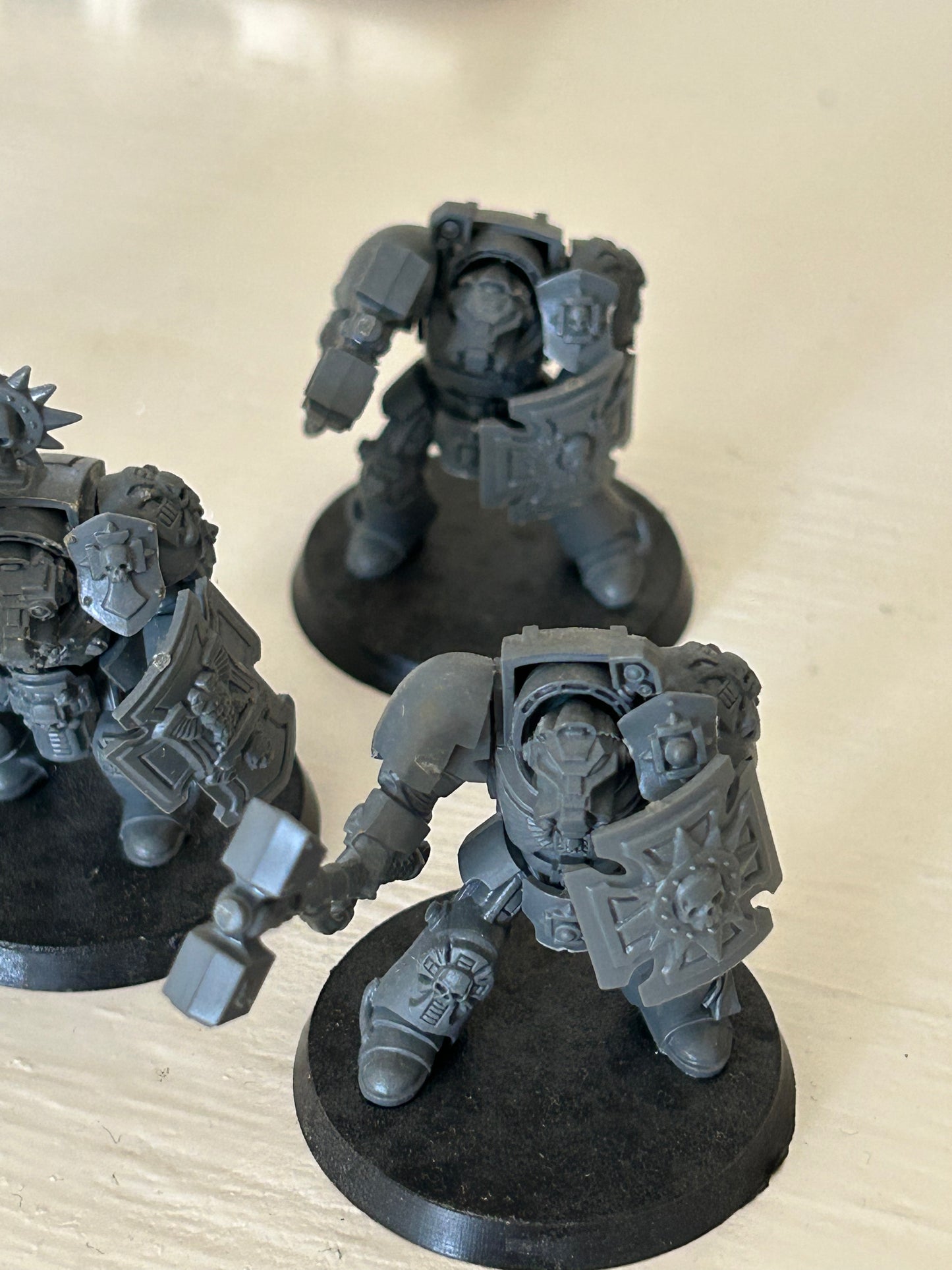 Space Marine Terminator Assault Squad With Thunder Hammer And Storm Shields