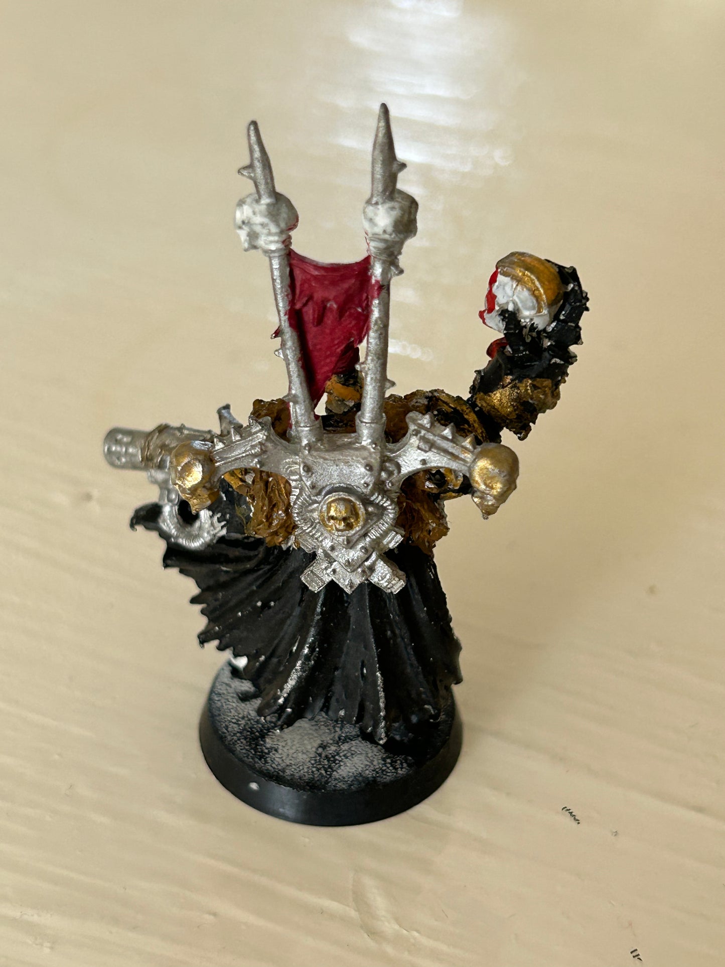 Warhammer 40k Chaos Space Marine Lord Metal Holding Marine Head OOP 2002