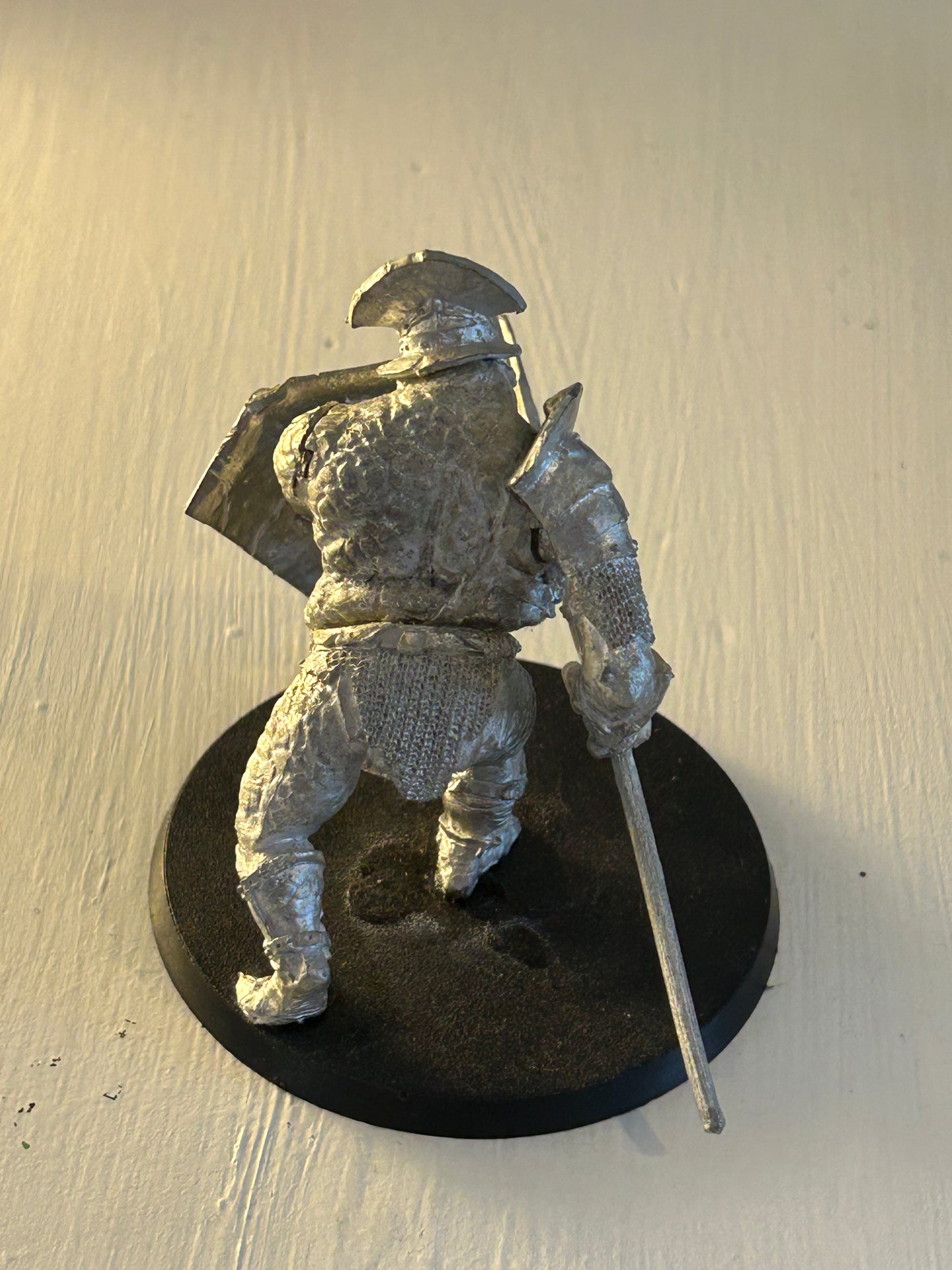 MESBG Lord of the Rings Isenguard Troll metal with spear and shield
