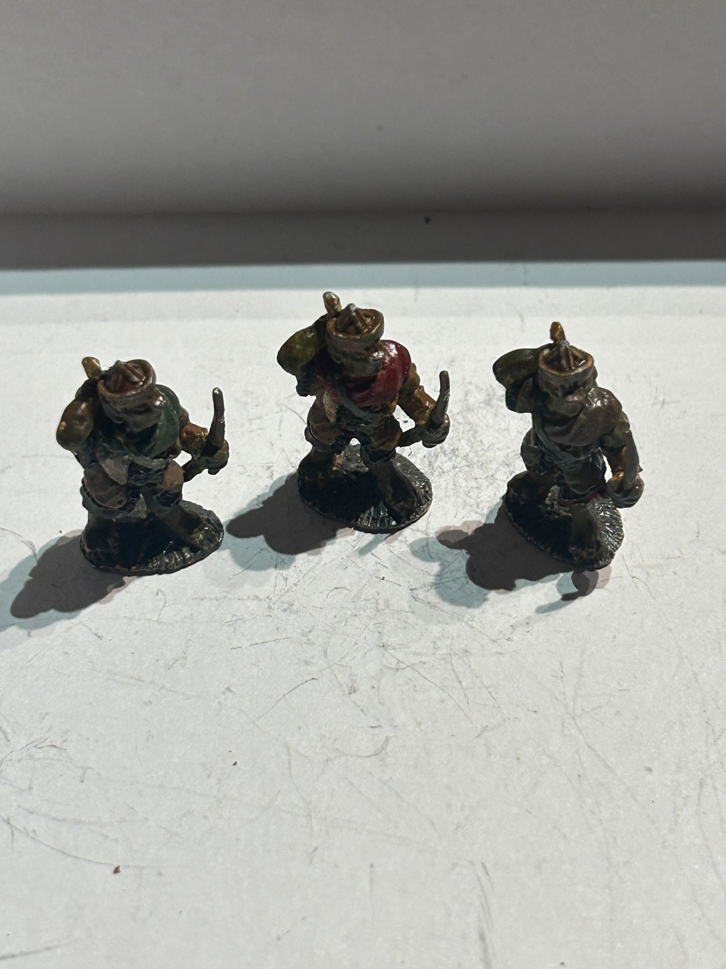 Warhammer fantasy citadel fiend factory goblin firing bow x3