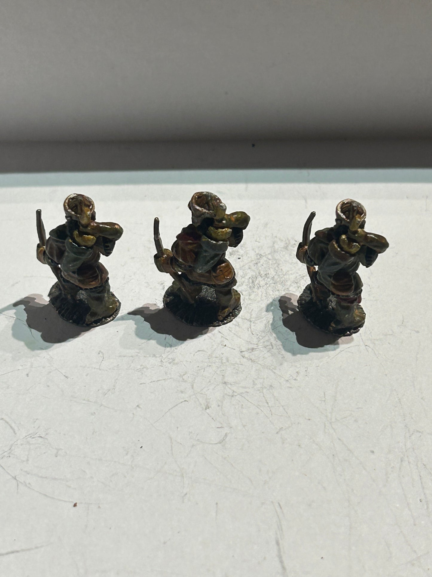 Warhammer fantasy citadel fiend factory goblin firing bow x3