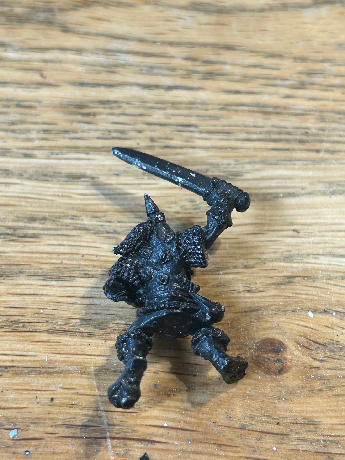 Warhammer fantasy marauder miniatures orc boar boy with sword