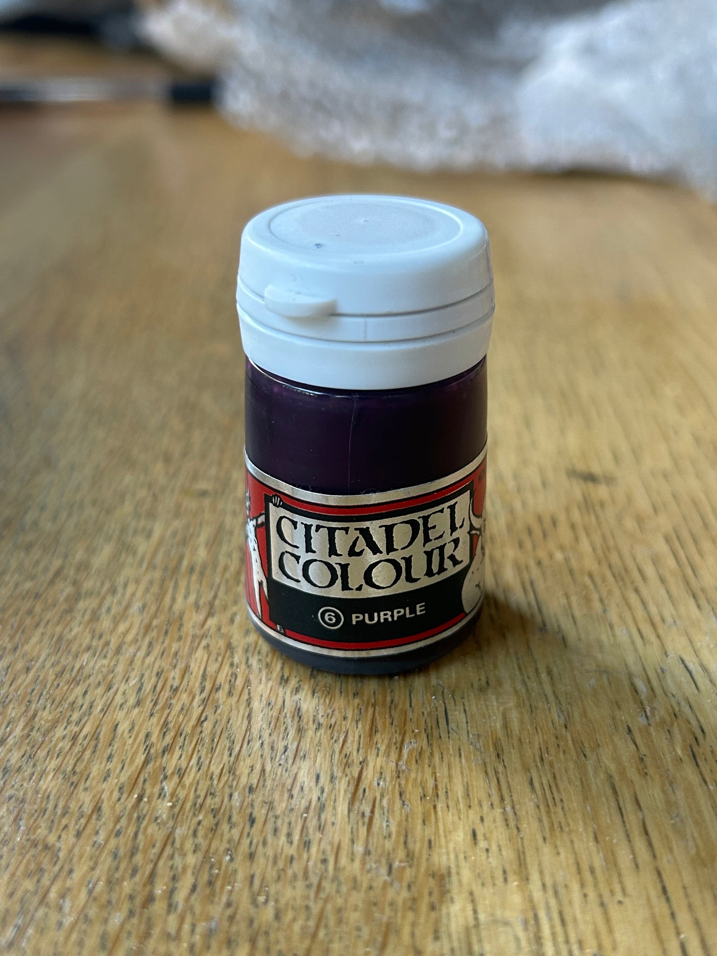 Citadel colour purple paint sealed