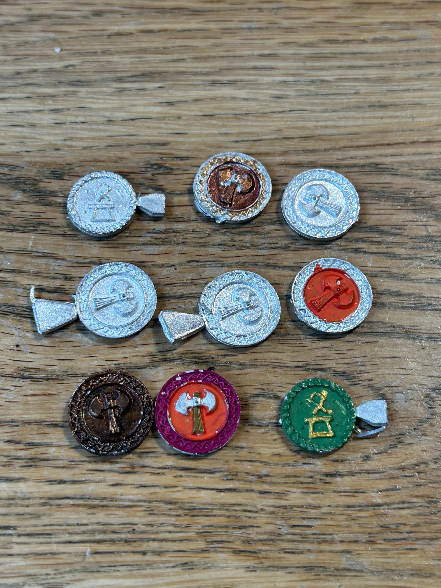 Warhammer fantasy metal dwarf shields x9
