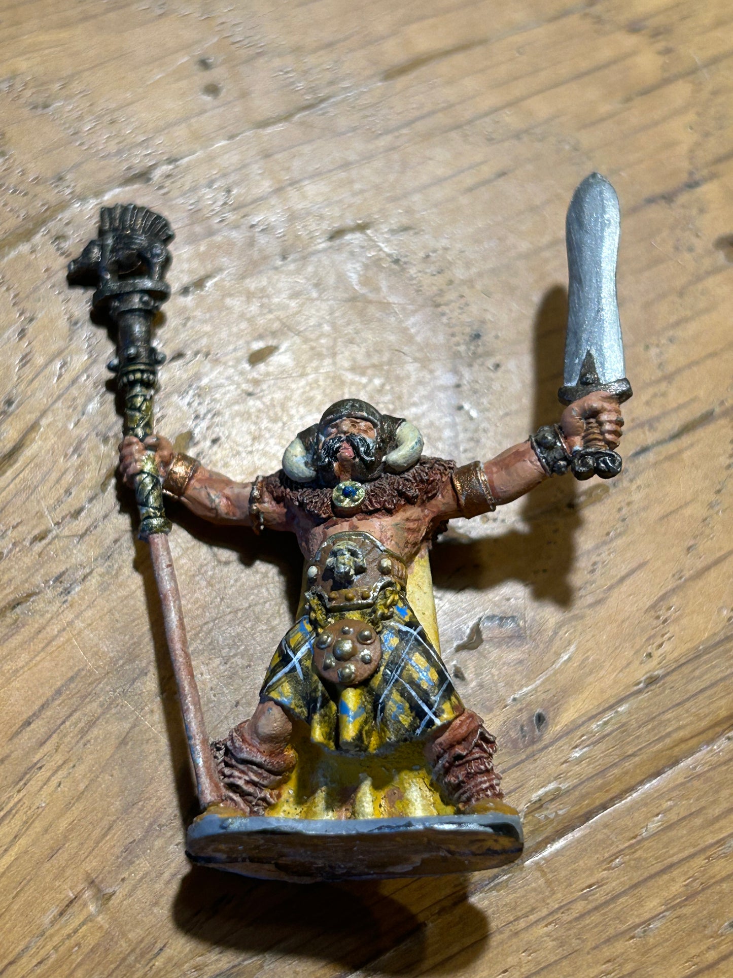 Historical Celt shaman/druid or chieftain miniature (unsure of the company)