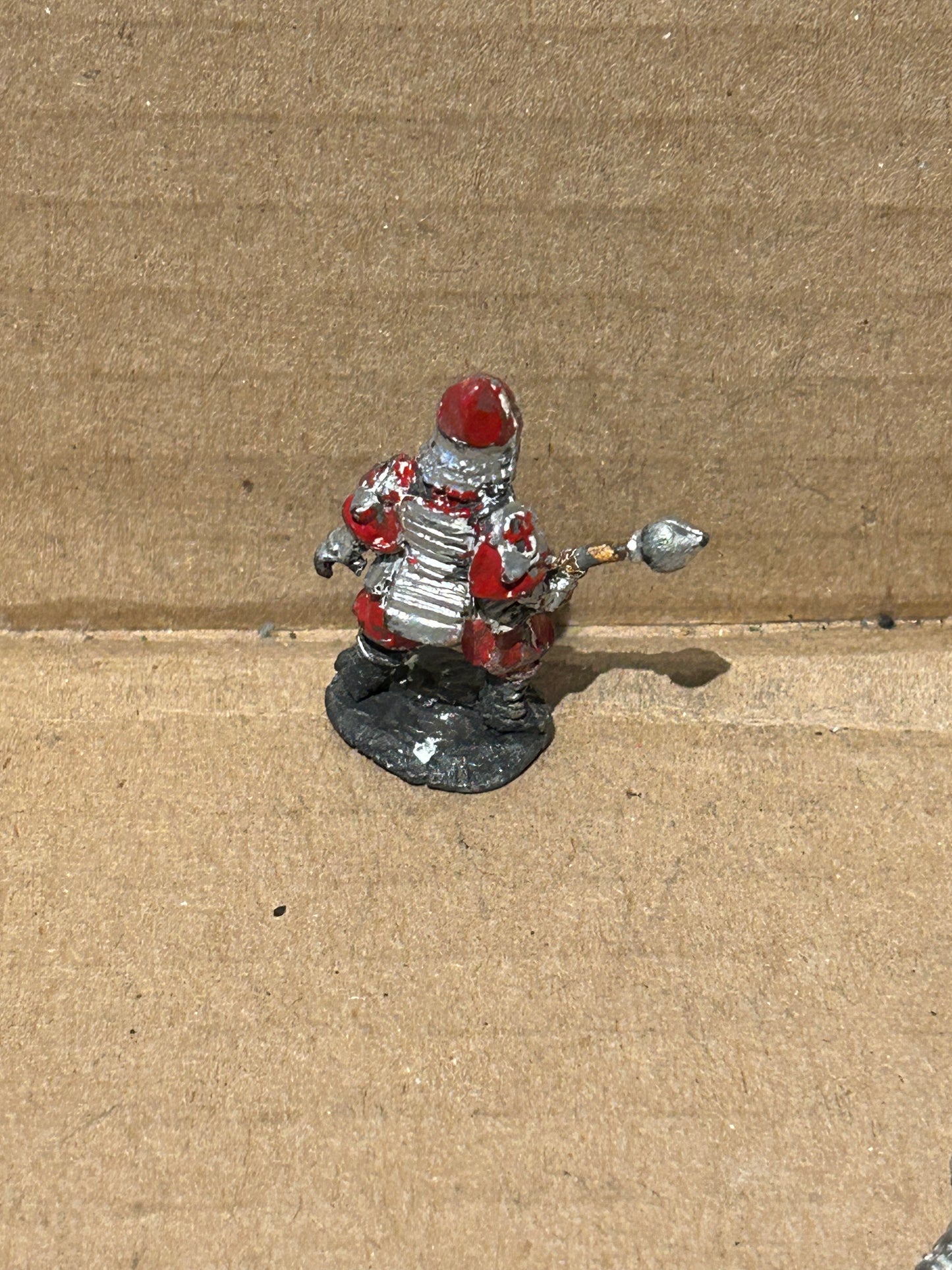 Citadel GW Warhammer fantasy 1980s C03 Clerics (1C-13) with mace Pre-slotta Metal bretonnian or dungeons and dragons