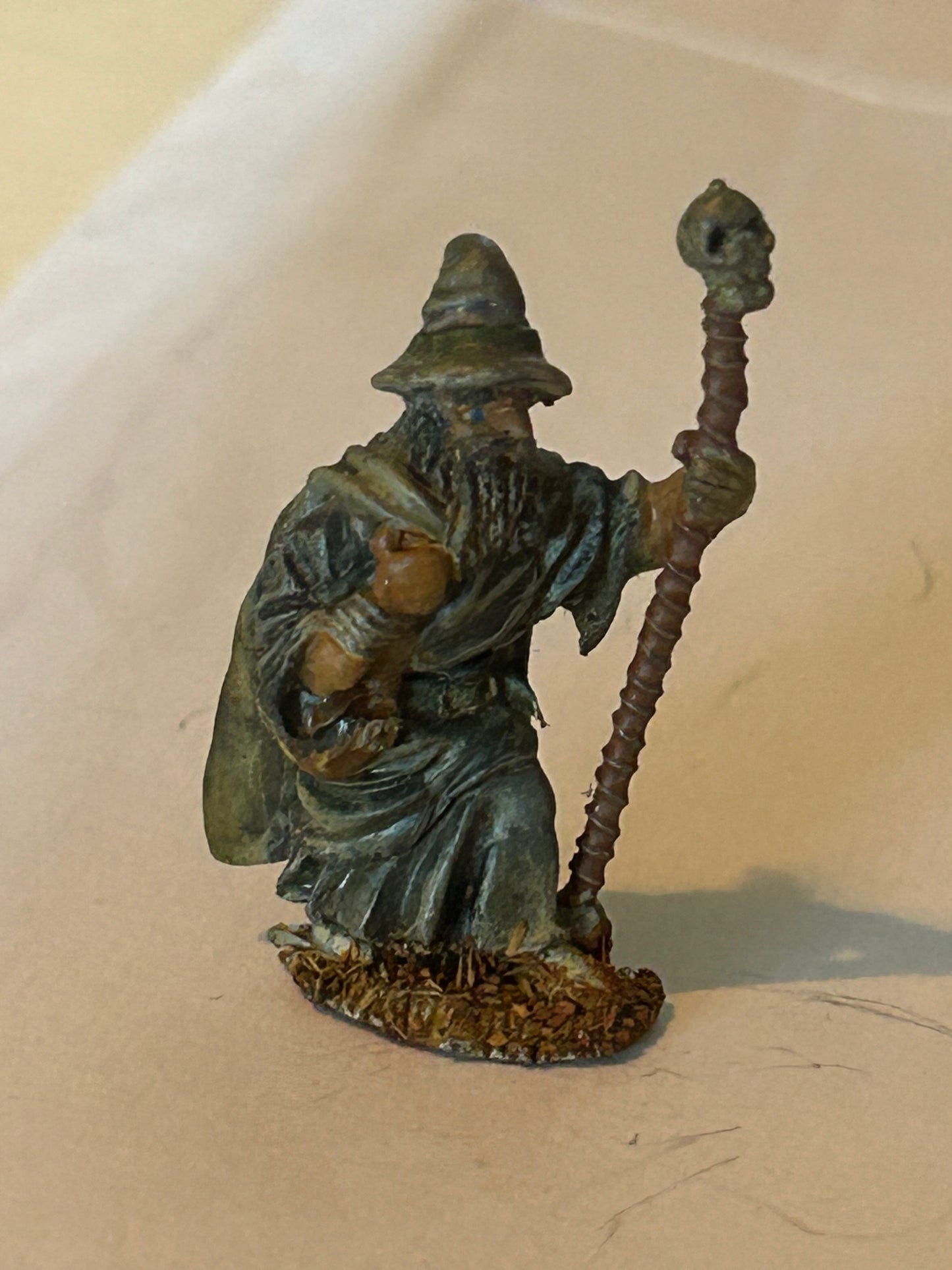 WARHAMMER CITADEL OOP 1980s FANTASY ADVENTURER FA2 WIZARD VERSION 1 SKULL STAFF