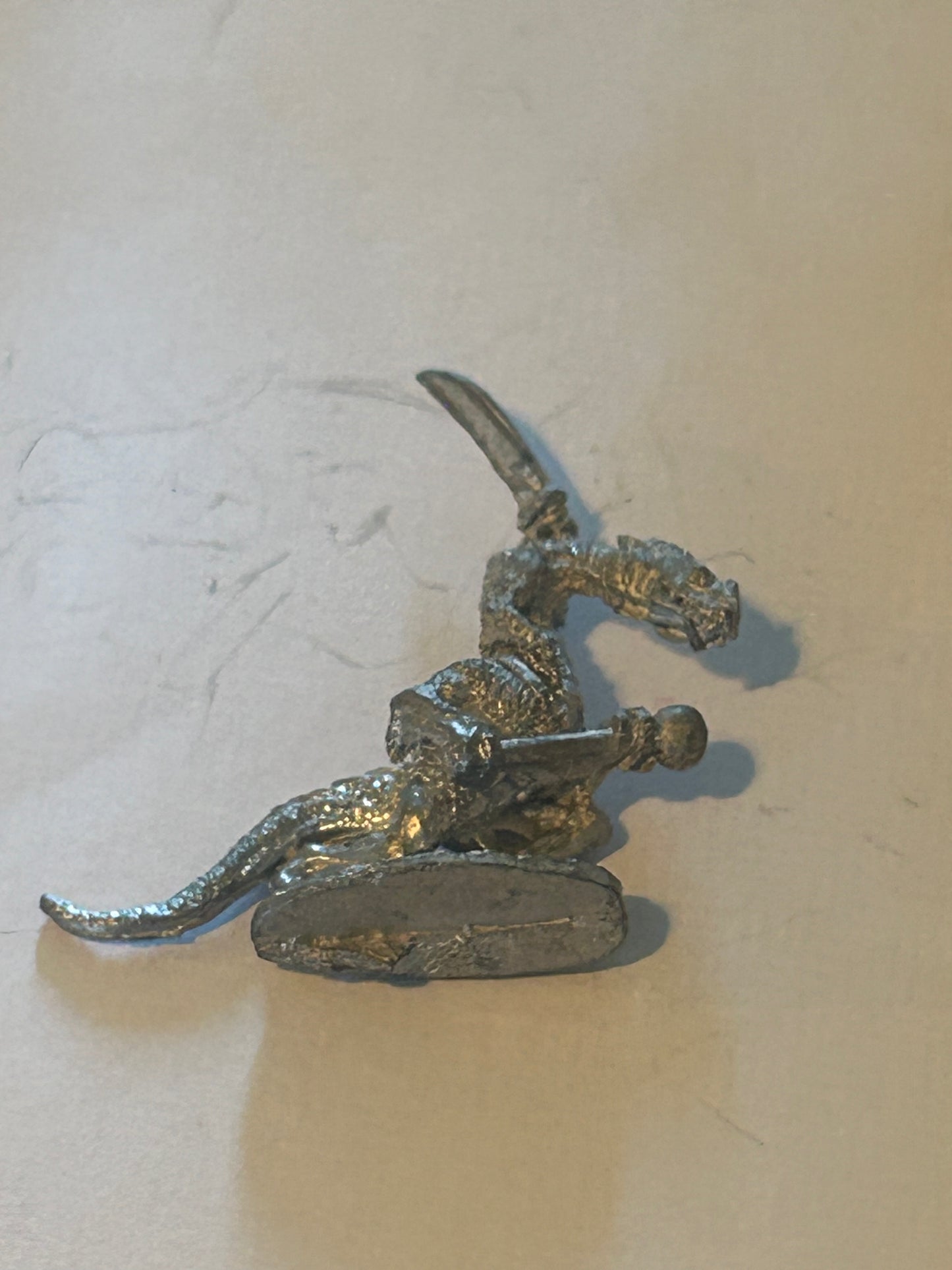 Asgard miniatures Dragon lizard with sword and mace