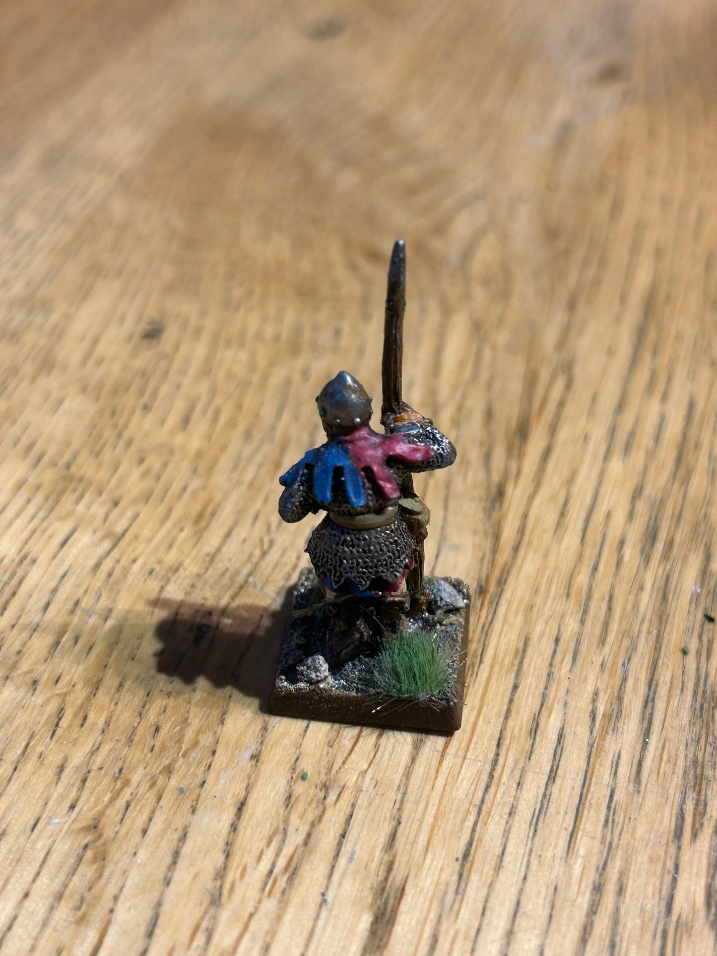 Warhammer Fantasy Old World Bretonnian man at arms spearman metal