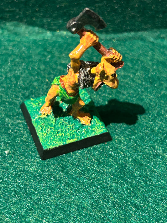 Warhammer Fantasy Battles Old World Orc Warrior kroglod cleaver Metal
