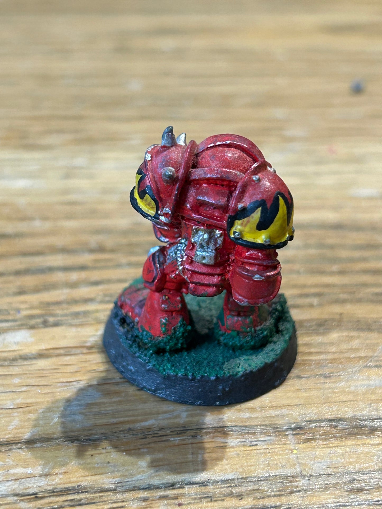 Warhammer 40k - Orks, Classic Rogue Trader, Ork Nob in Power Armour with plasma gun