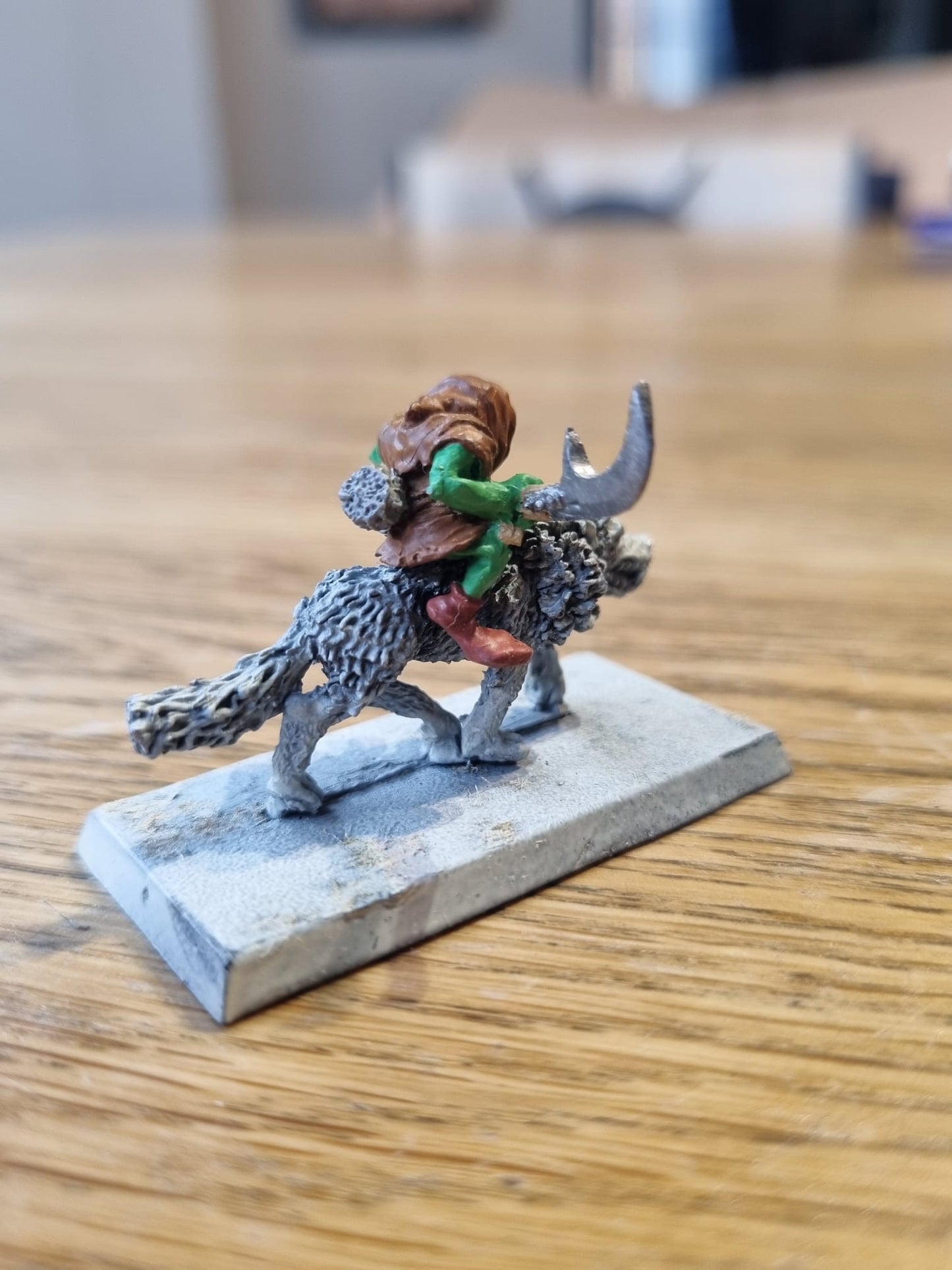 Warhammer fantasy c21 wolf rider unnamed with hooked weapon or halberd