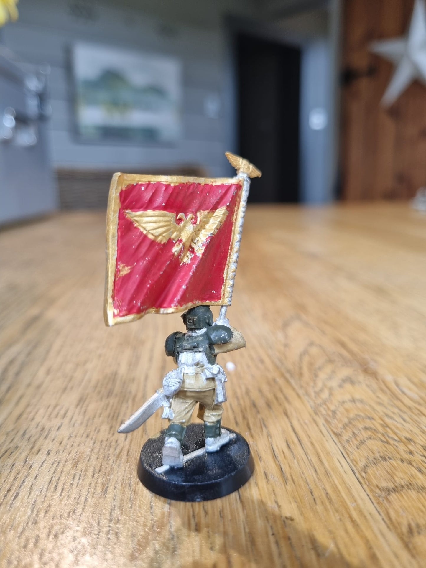 Warhammer 40k Imperial Guard Cadian Battle Standard Metal