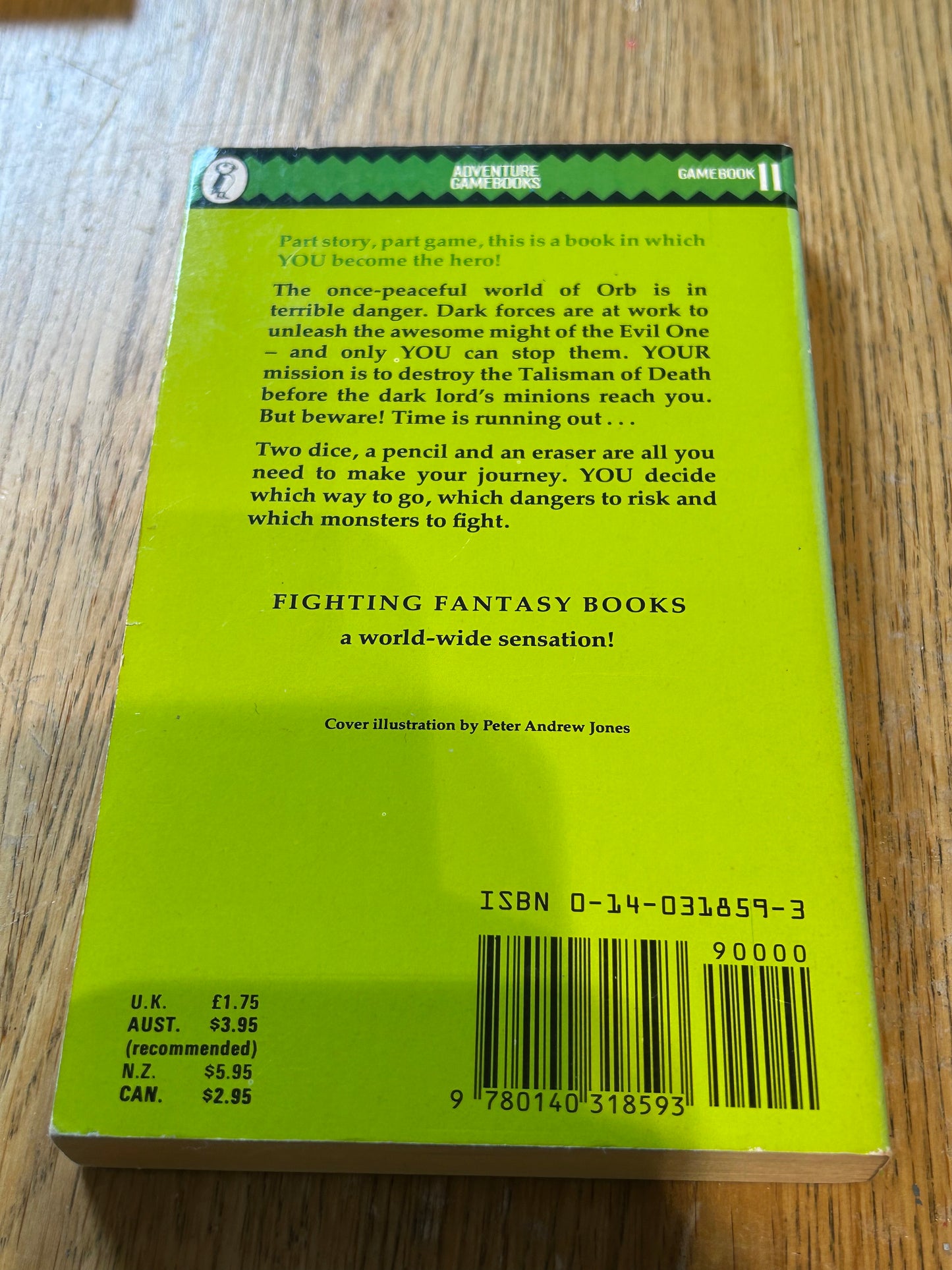 Talisman of Death - Fighting Fantasy Puffin #11 (14E)