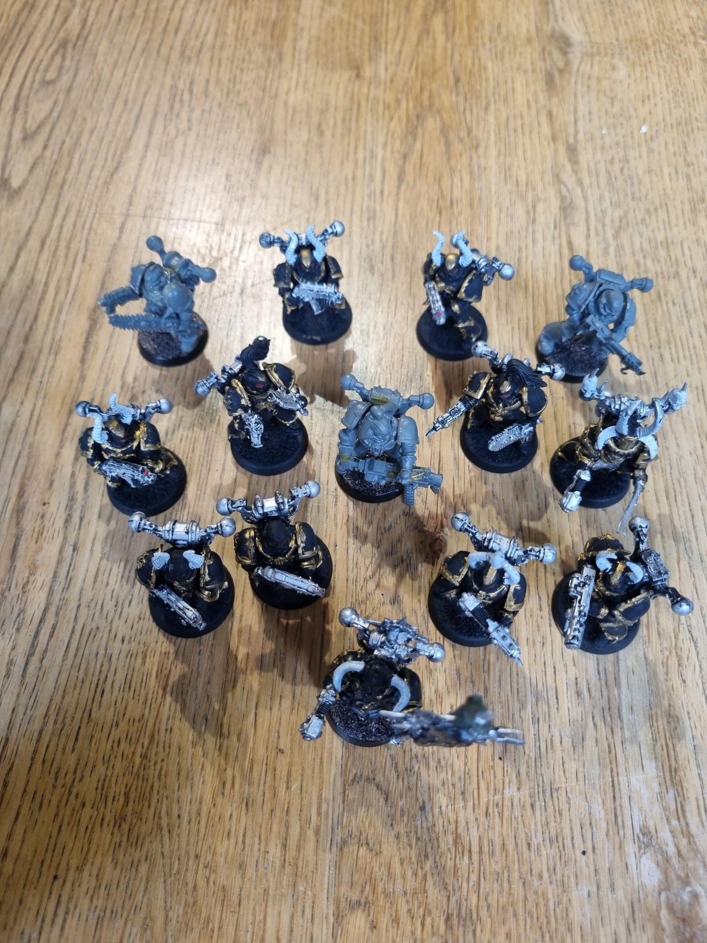 Warhammer 40k chaos space marines plastic space marine squad (14 models)