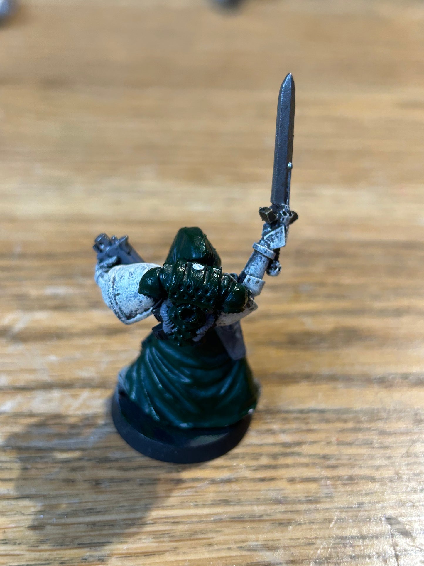 Warhammer 40k Space Marines Dark Angels chaplain (I think)