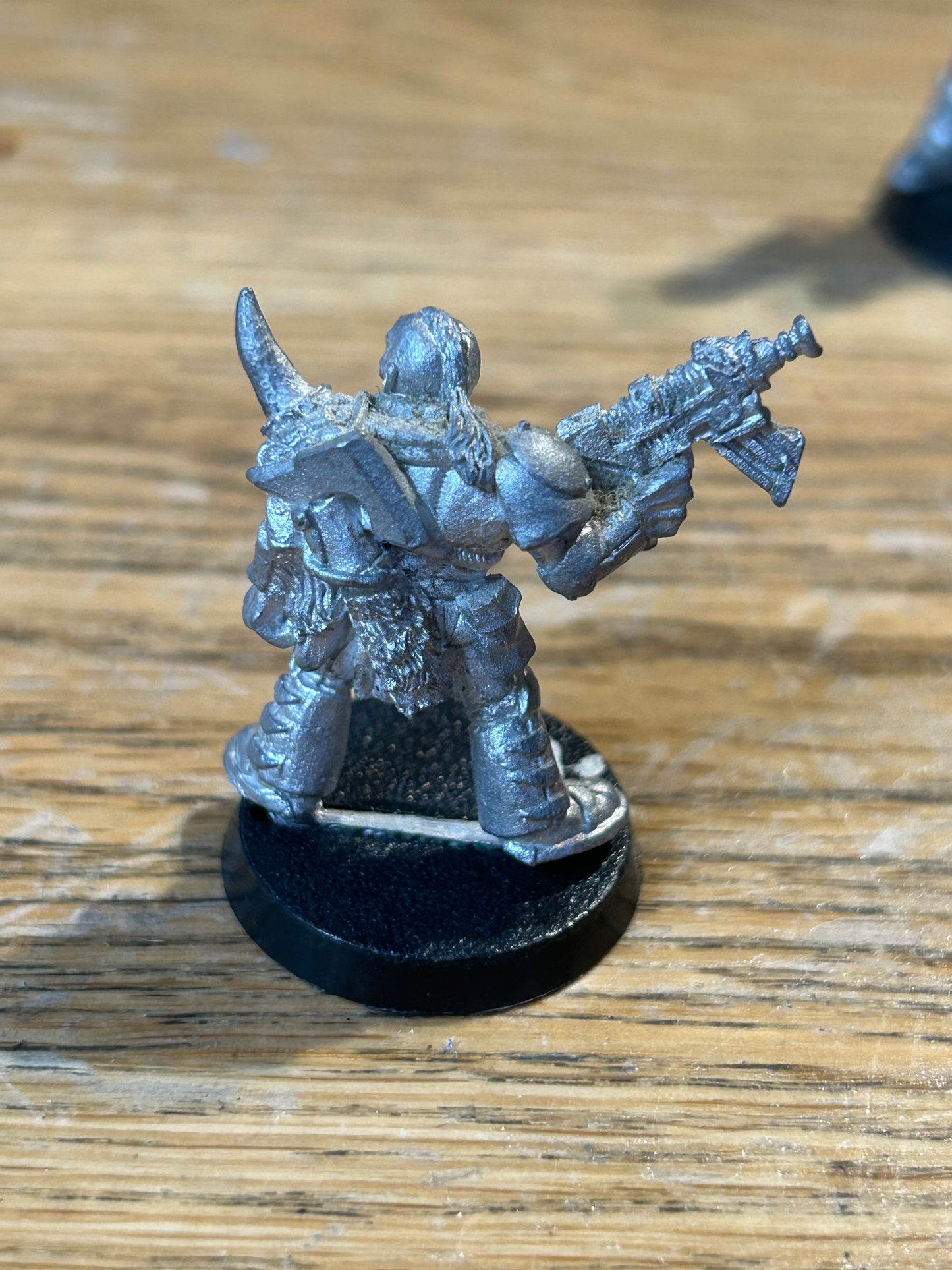 Vintage Space Marine Scout 'Bolter & Horned Shoulder Pad' Rogue Trader Metal