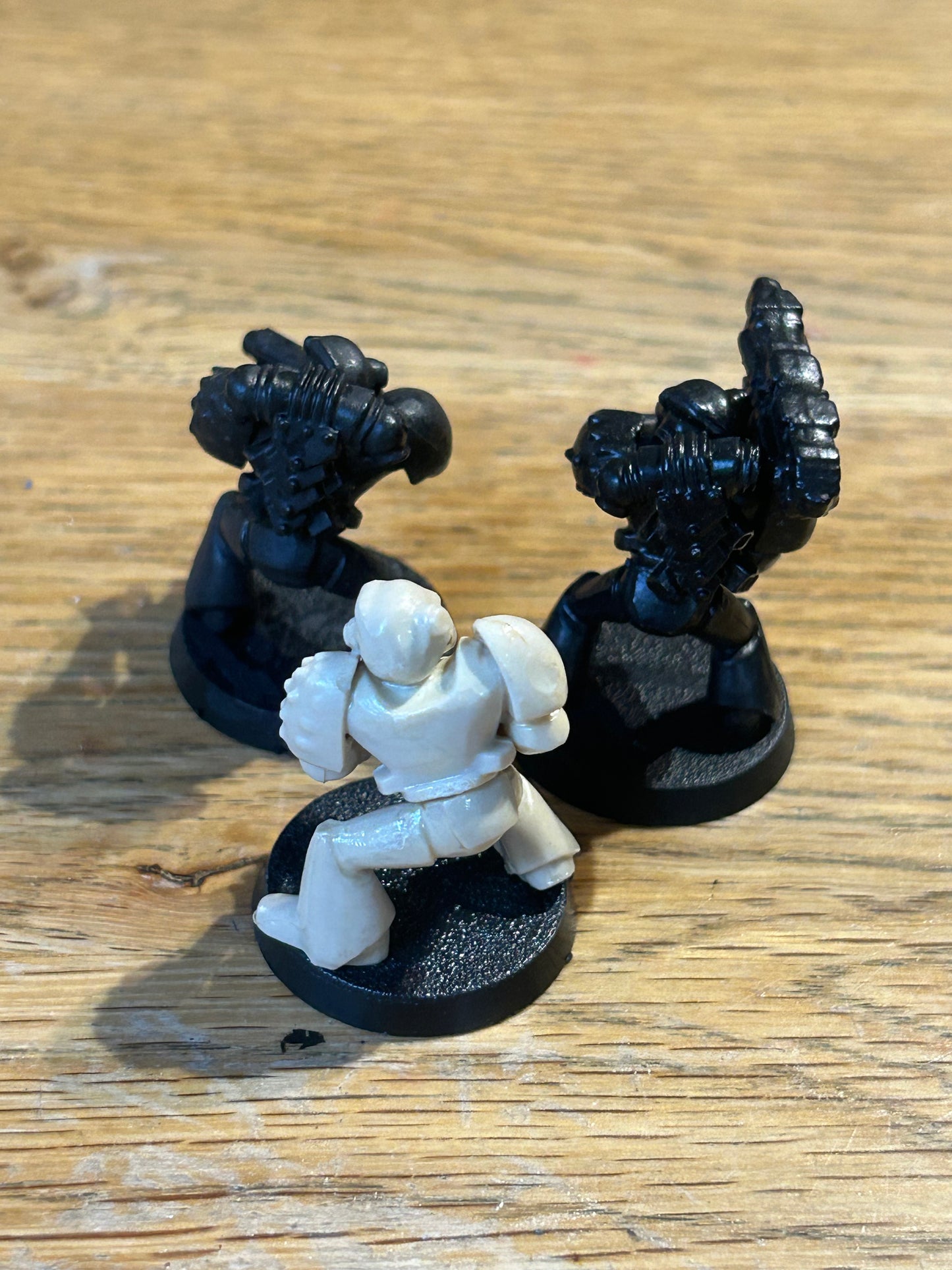 Games Workshop Warhammer 40K Metal RB1 plastic space marines x3 (one is missing a backpack)