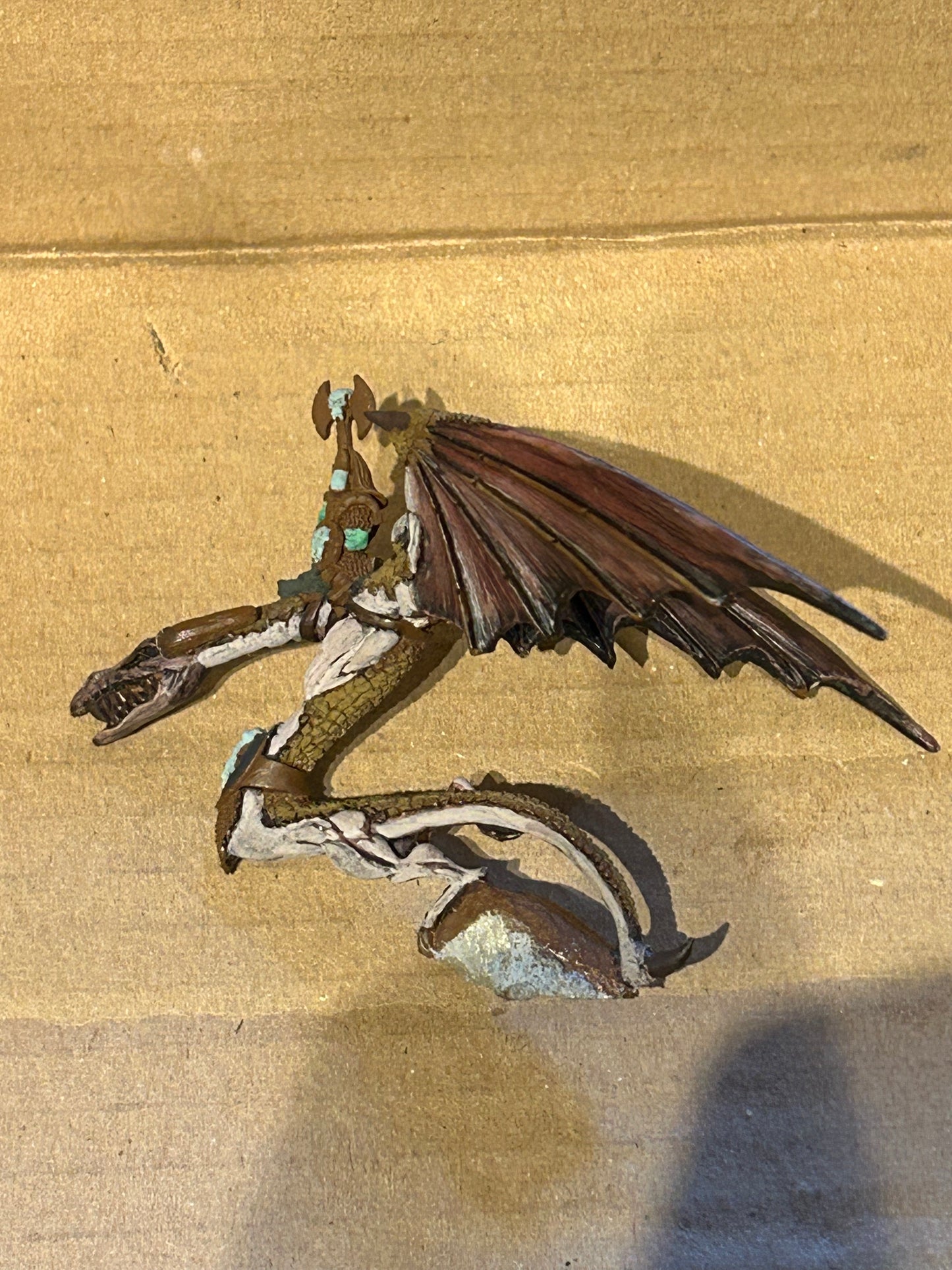 Orc Lord on Wyvern - 10mm - Warmaster - UNPAINTED