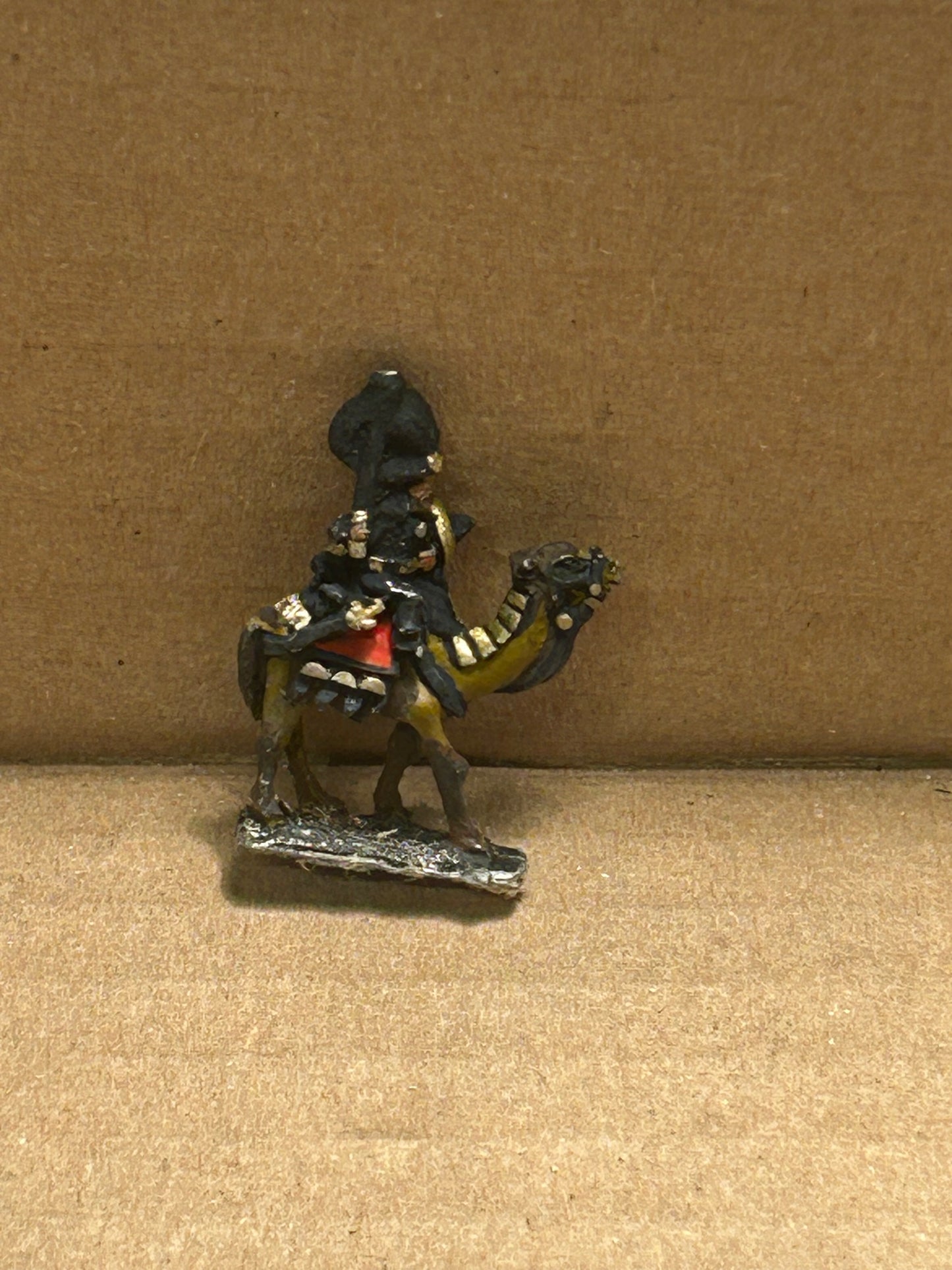 Araby Vizier camel Rider - 10mm - Warmaster - PAINTED (broken spear tip)