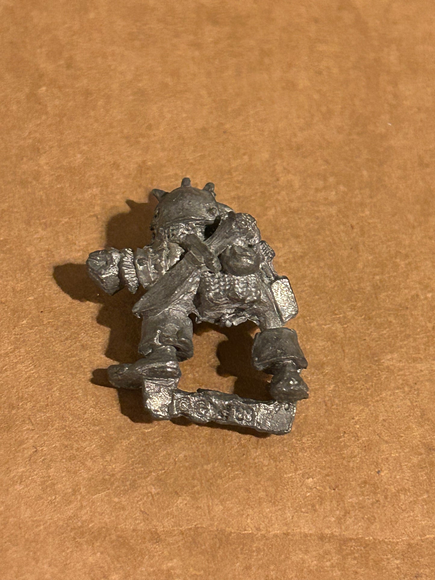 Warhammer fantasy orc crossbowman (no crossbow, has been stripped and has wear)