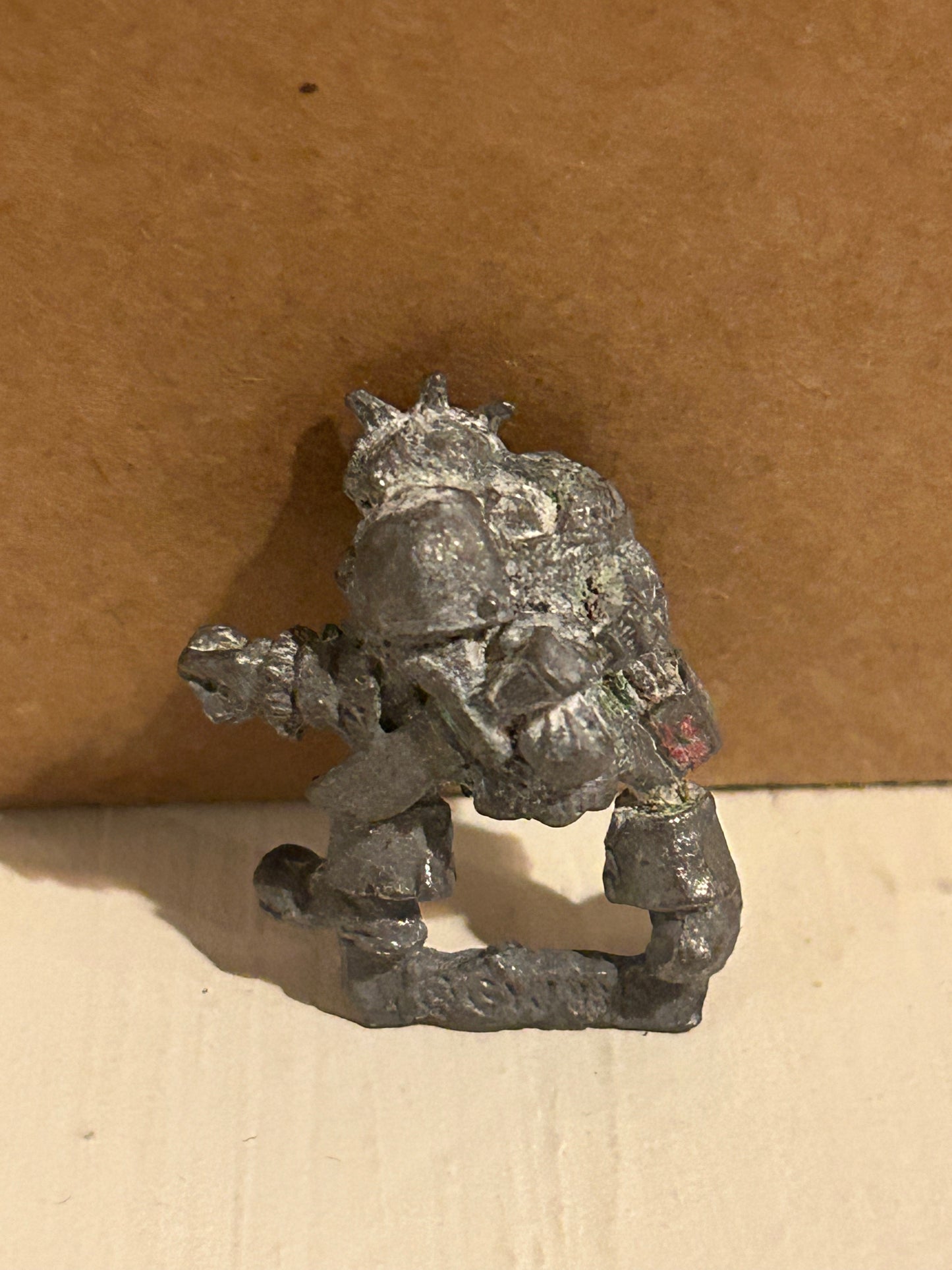 Warhammer fantasy orc crossbowman (no crossbow, has been stripped and has wear)