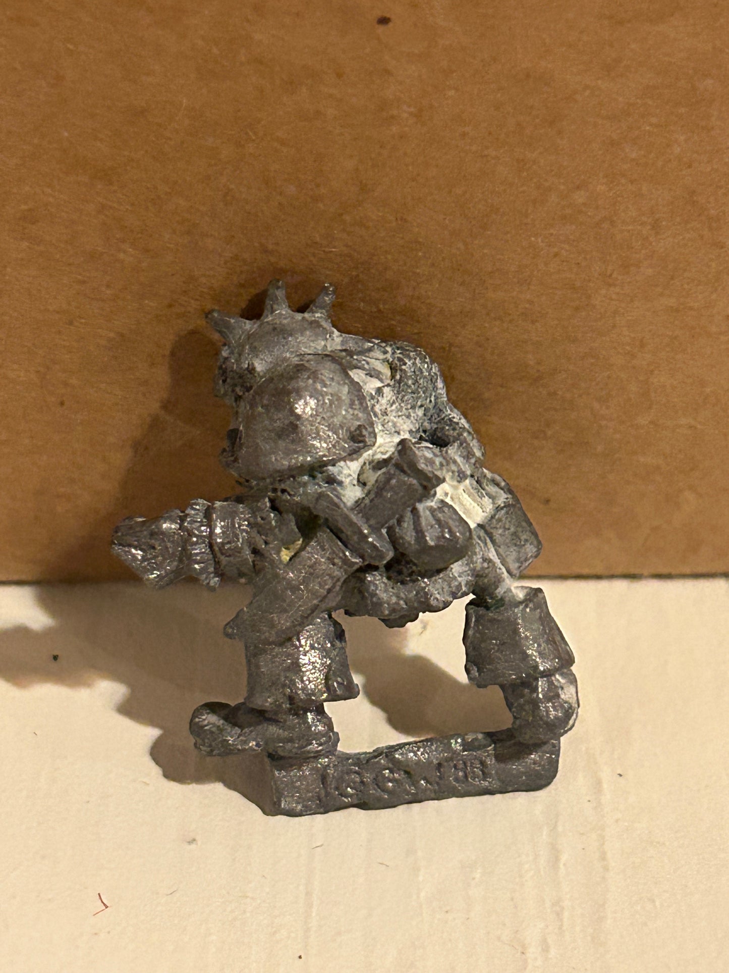 Warhammer fantasy orc crossbowman (no crossbow, has been stripped and has wear)