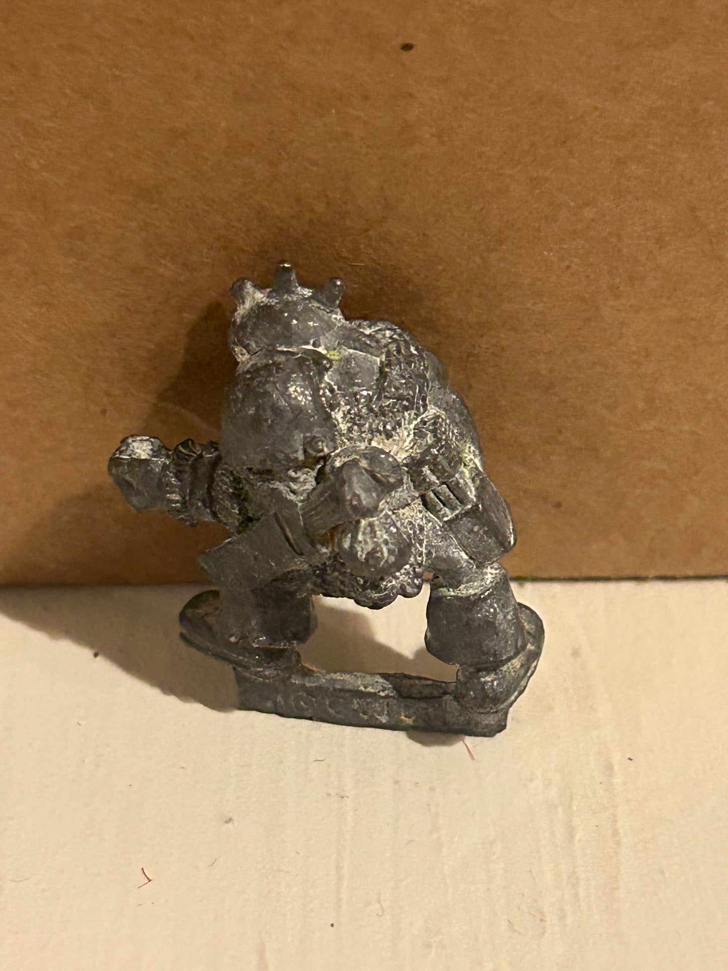 Warhammer fantasy orc crossbowman (no crossbow, has been stripped and has wear)