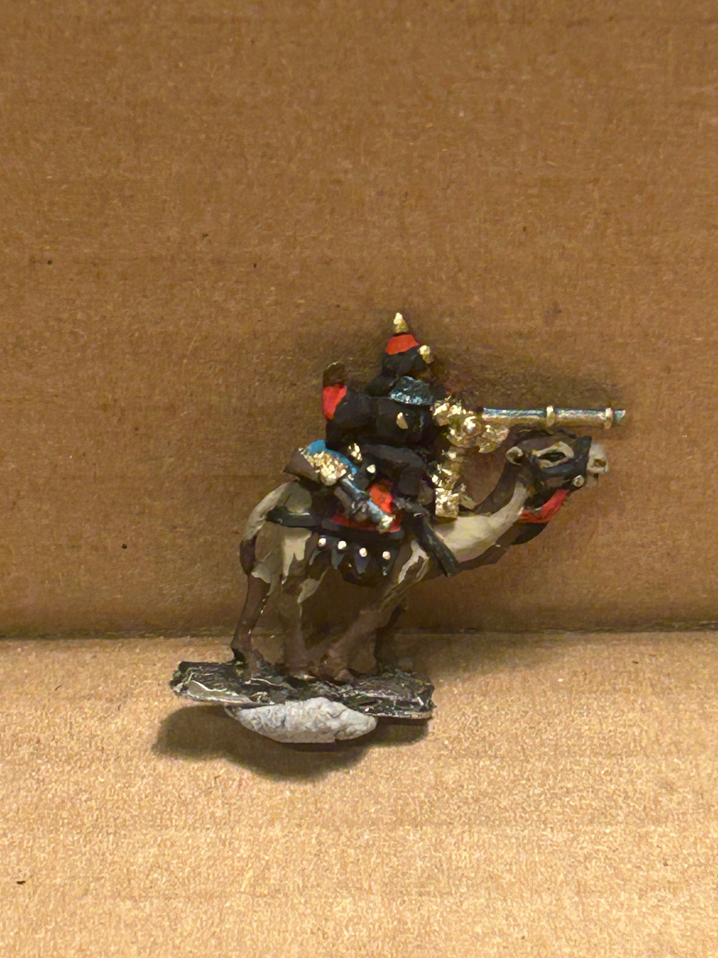 Araby jezzail camel Rider - 10mm - Warmaster - PAINTED