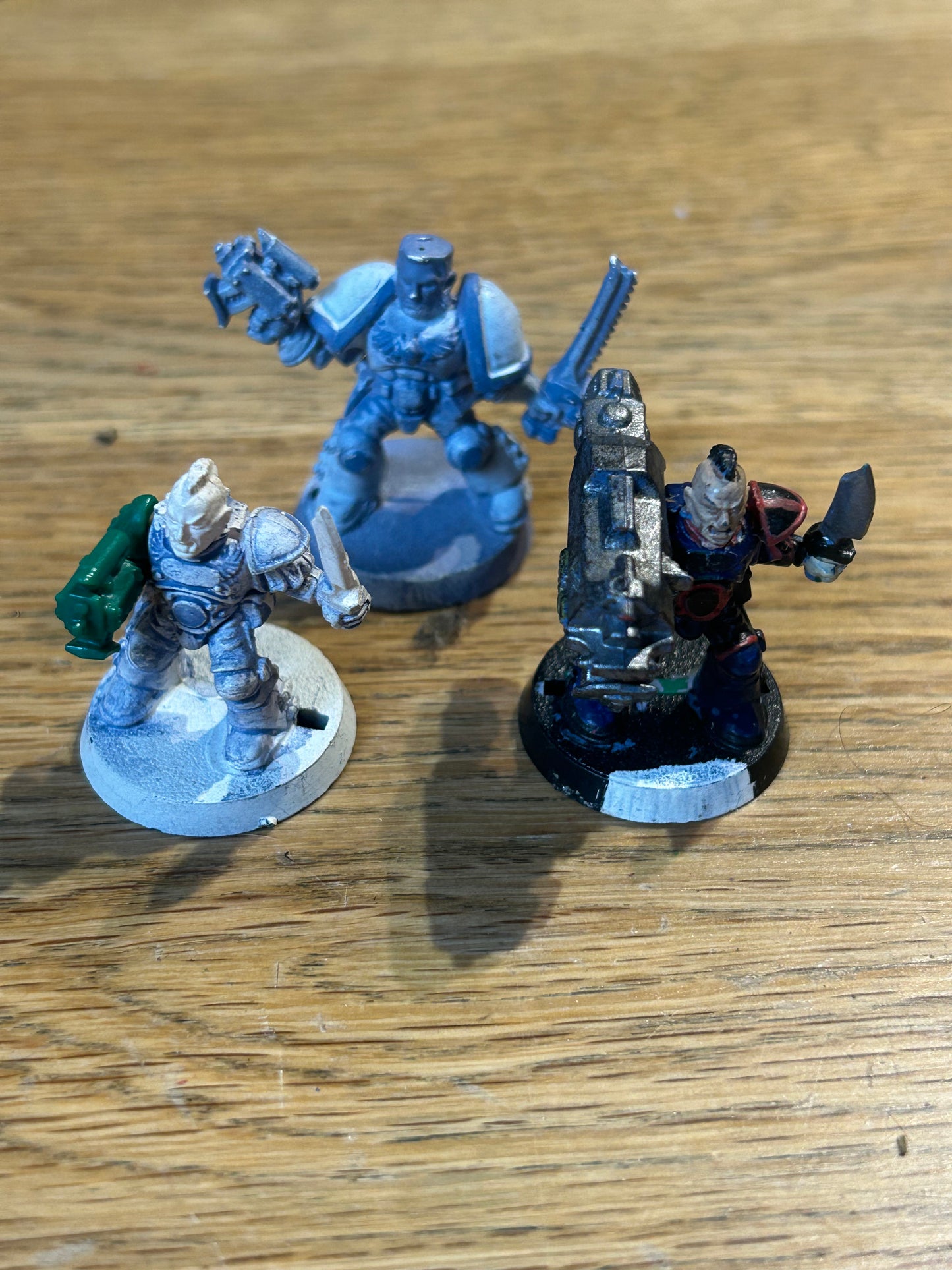 Warhammer 40k Rogue Trader space marine scout squad of 3 plastic (one sergeant, trooper and heavy)