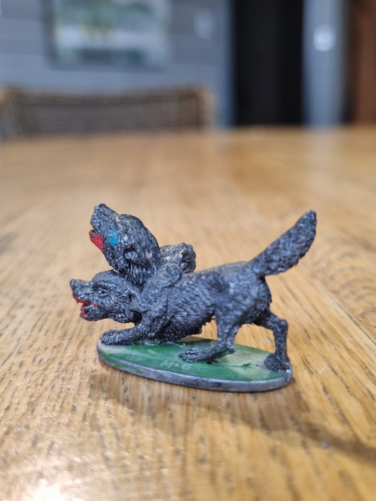 3-HEADED DOG CERBERUS Metal Monsters of Mythology Figure Grenadier 1980s B33