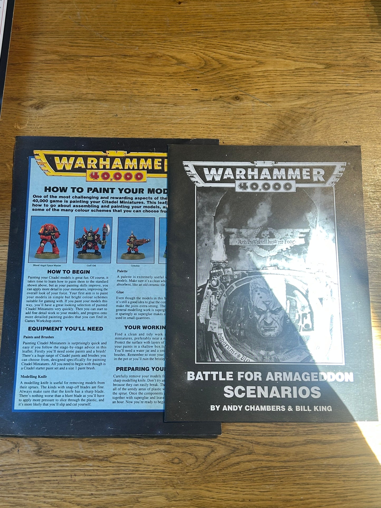 Warhammer 40k second edition box set 99% complete (missing one ruined building and 1 goff arm)
