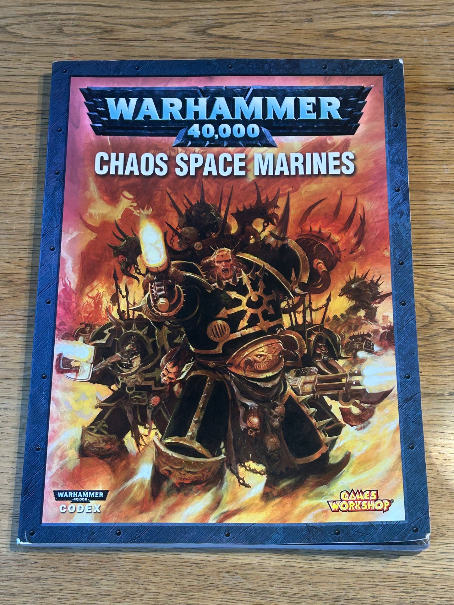 Warhammer 40k 4th Edition Chaos Space Marines Codex Army Book Games Workshop OOP