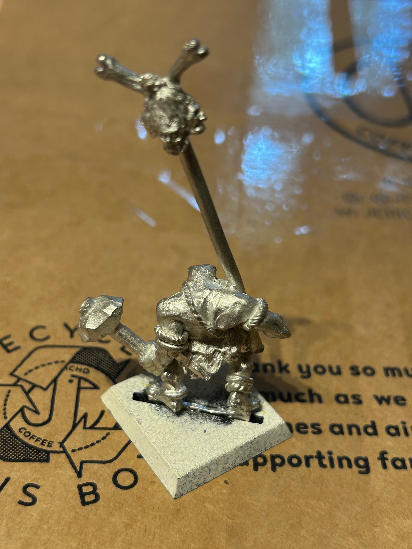 Savage Orc Standard Bearer Citadel Games Workshop Warhammer WFB Boy 1990s Metal