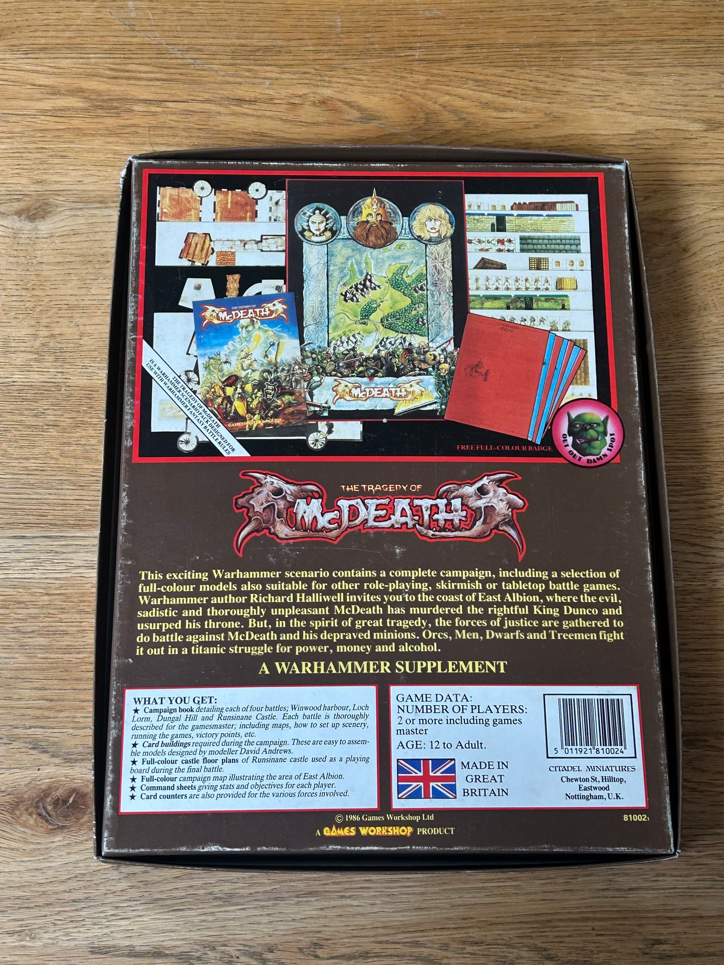 The Tragedy Of Mcdeath Warhammer Scenario Pack Games Workshop (incomplete but mostly there )