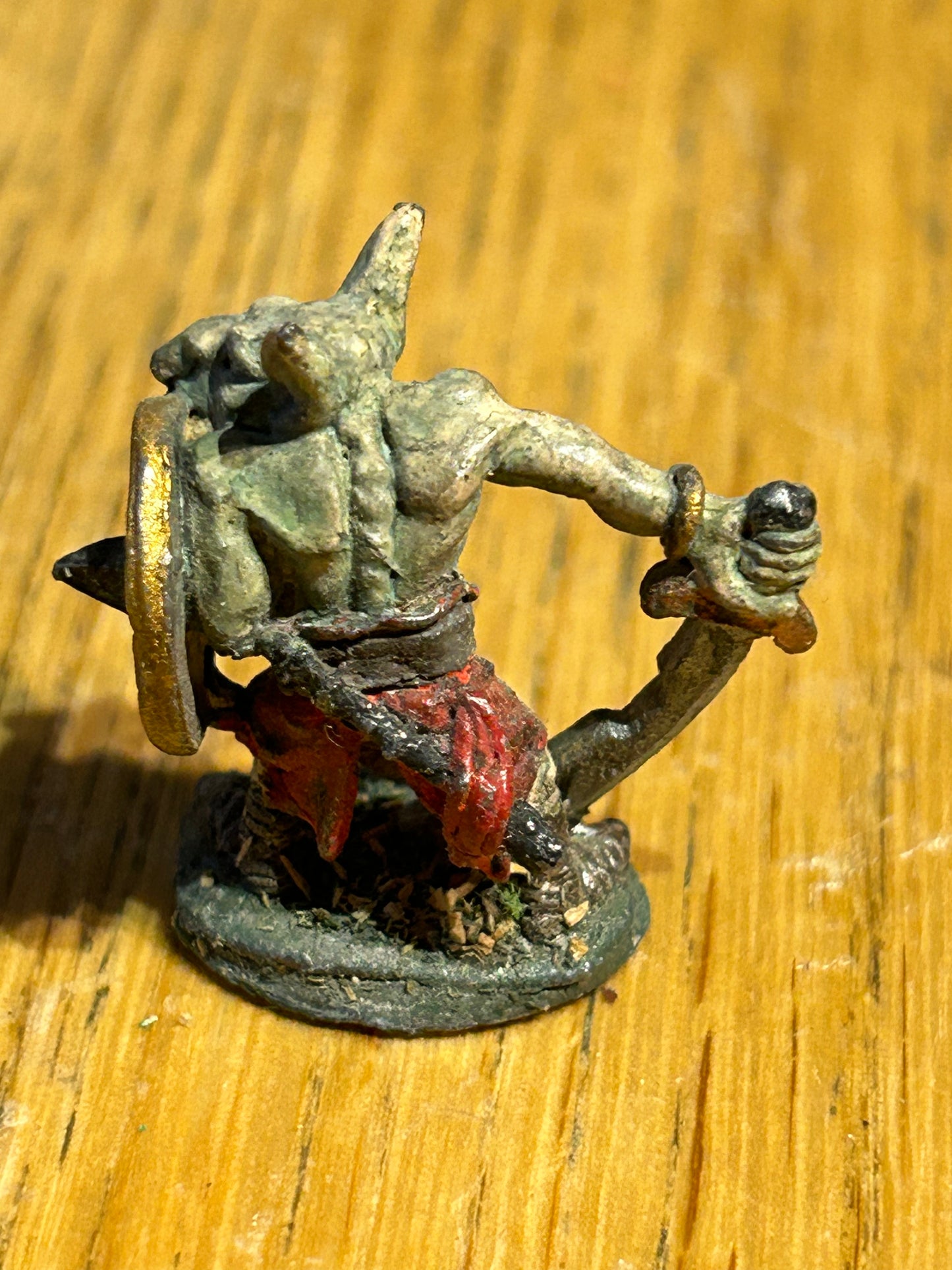 Citadel C12 FTG4 Great Gnoll Goblin with notched sword and shield