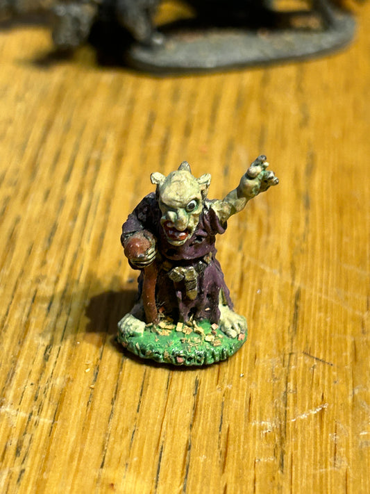 Citadel Warhammer fantasy 80s pre-slotta C27 Chaos Goblin Mutant Spiky Shaman