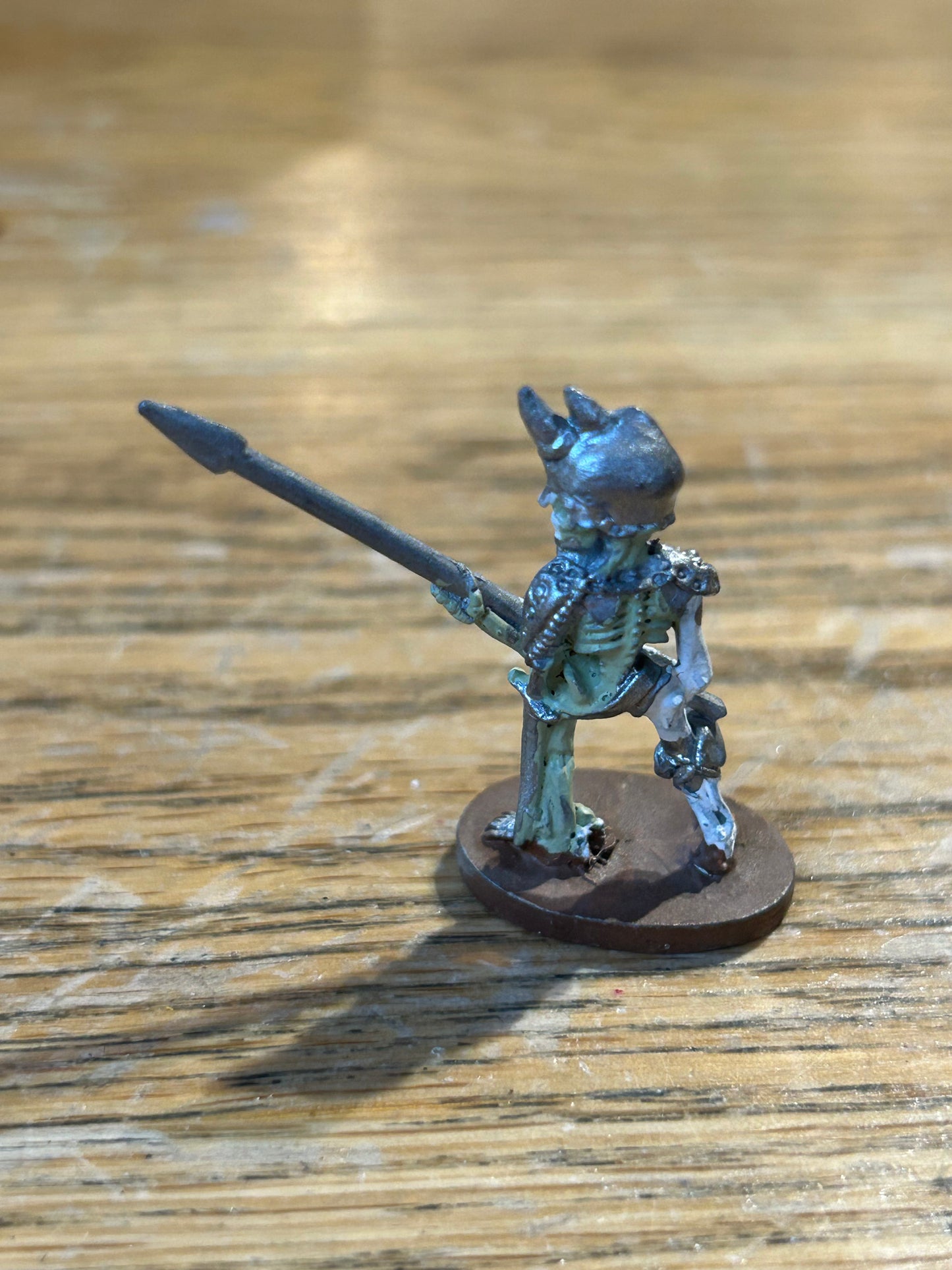 Grenadier 5506 (l) Rhino Warrior w. Spear, 25mm Miniatures, 1987