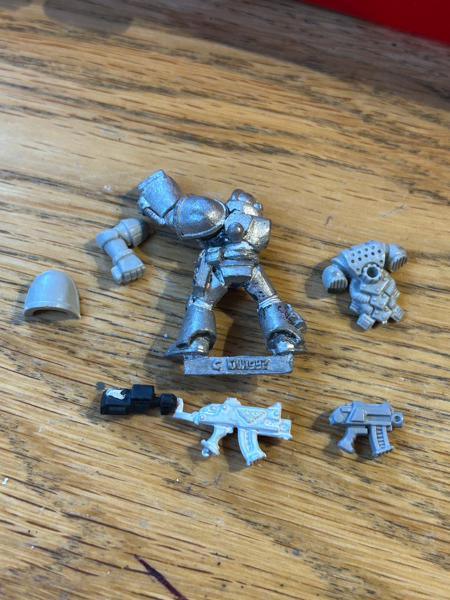 Space Marine Sergeant with power fist classic metal
