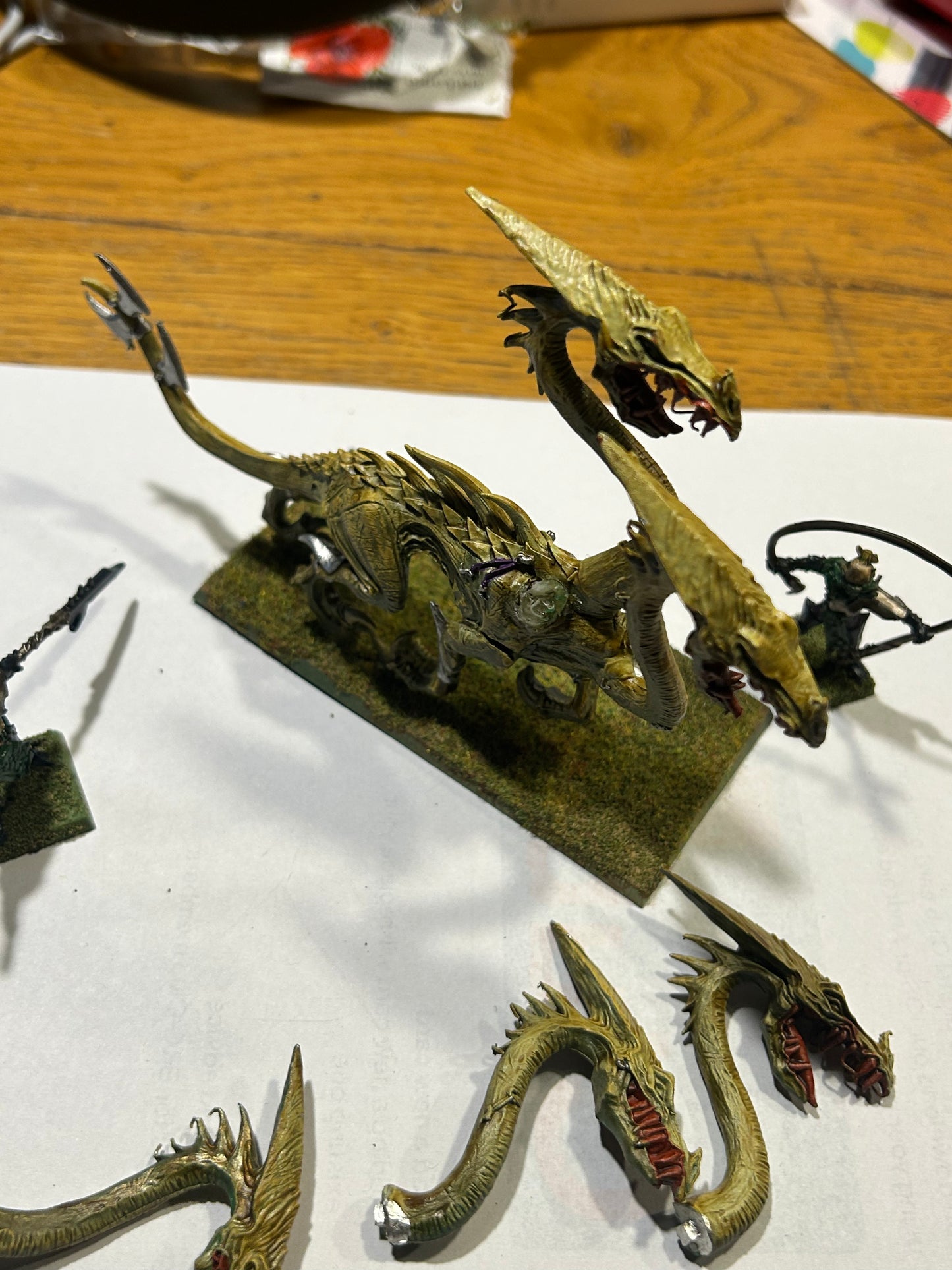 Warhammer - Dark Elves - Dark Elf MEtal War Hydra w/ Beast Masters metal