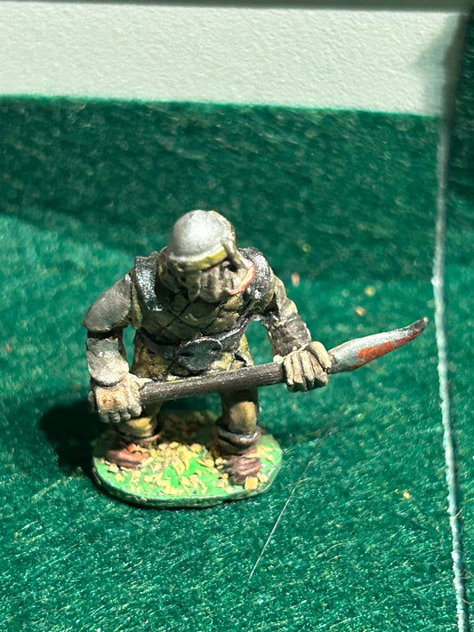 Warhammer fantasy orcs chronicle orc with polearm