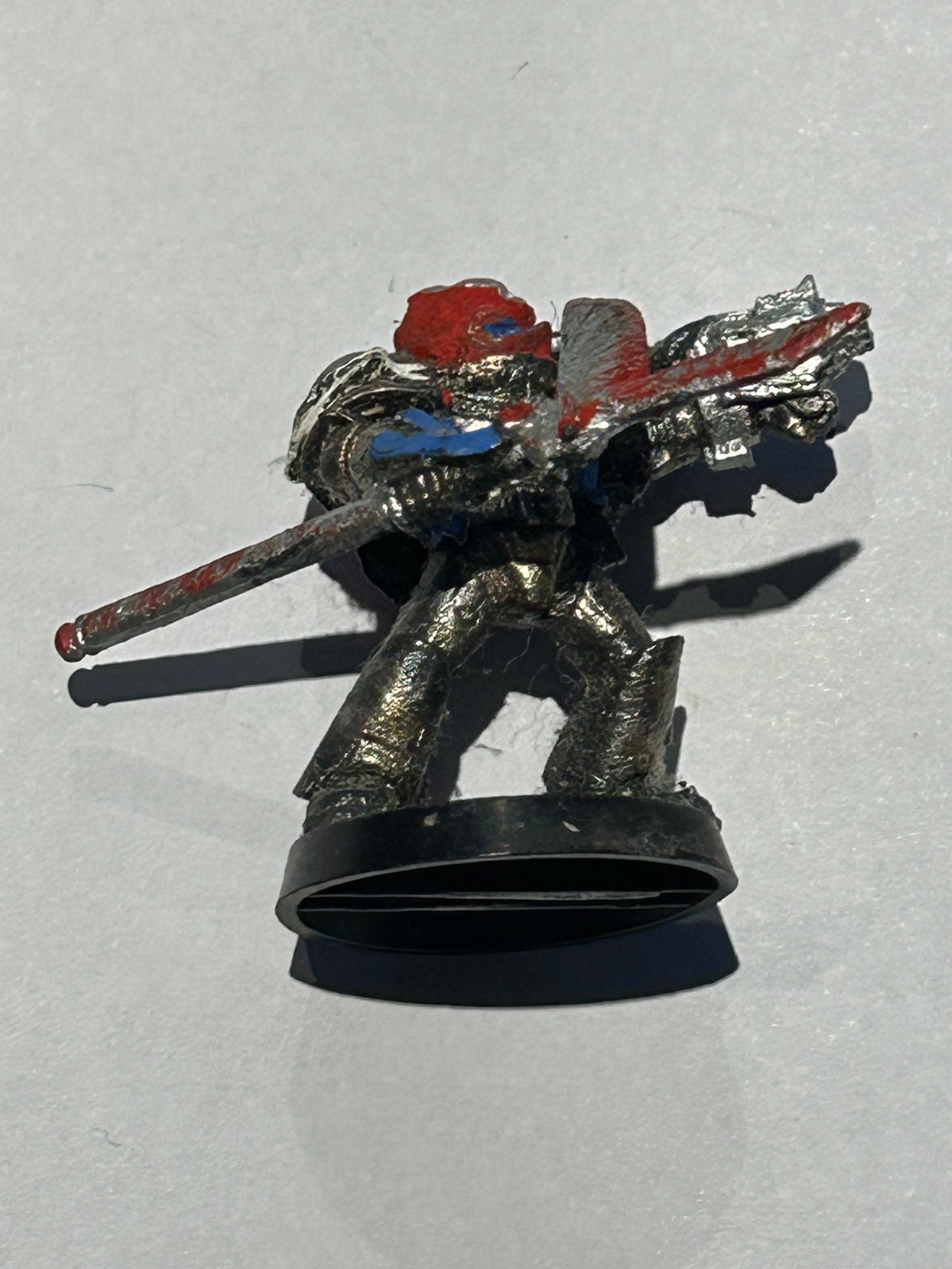 Warhammer 40k metal grey knight with spear and stormbolter