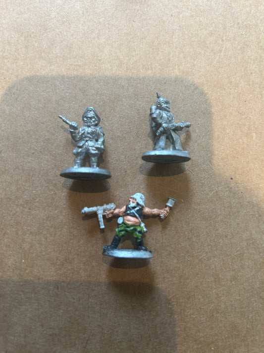 Ral partha shadowrun 20-526 Dwarf Street Gang 3 models stargrave