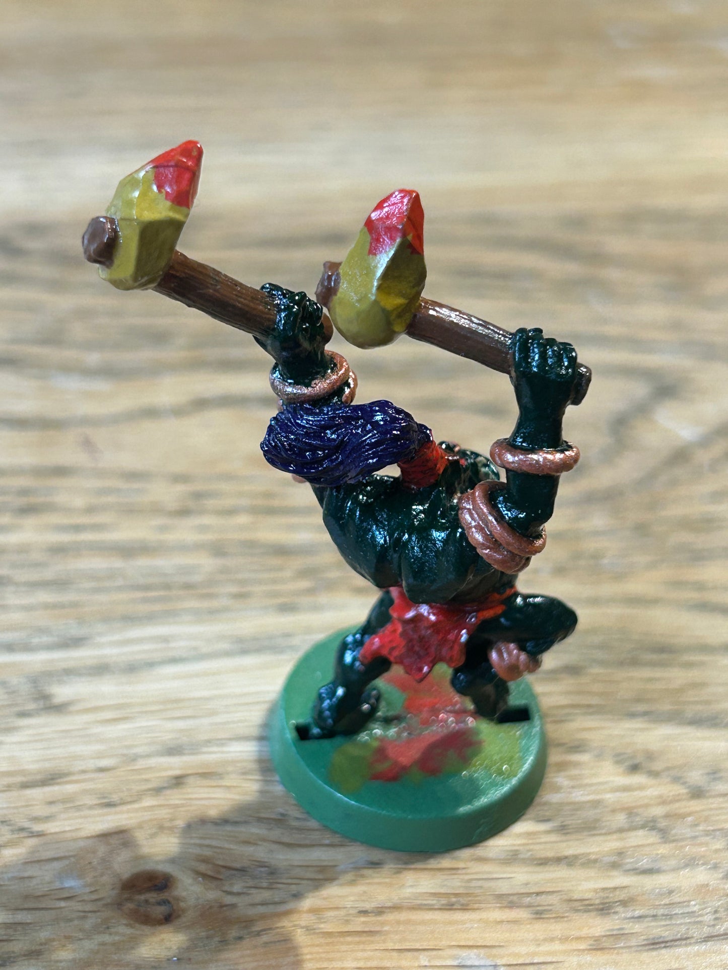 SAVAGE ORC CHIEF Metal Orcs Army Boss Warhammer fantasy 1990s