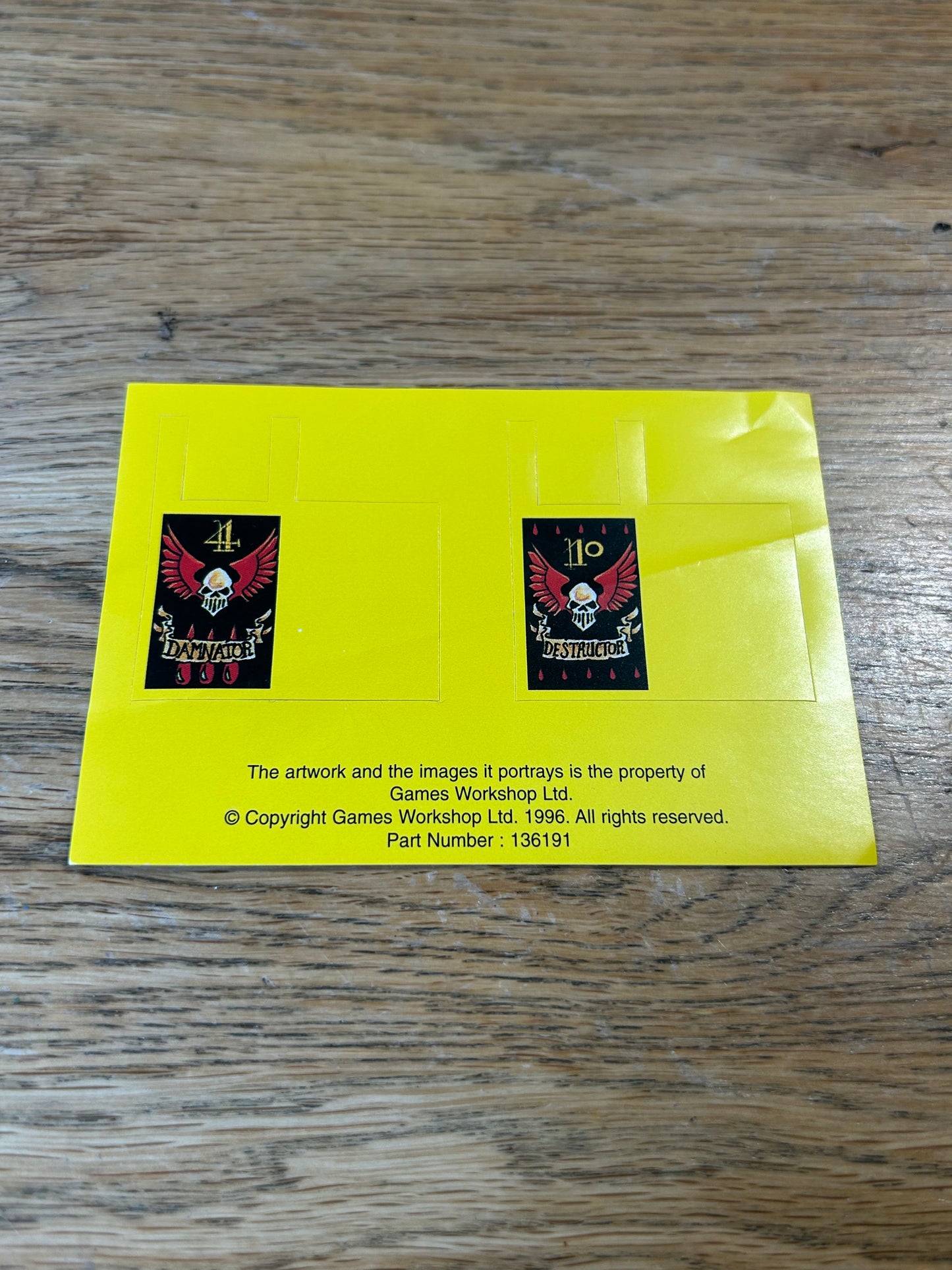 Games Workshop Warhammer 40K Blood Angels Terminators Banners 1996