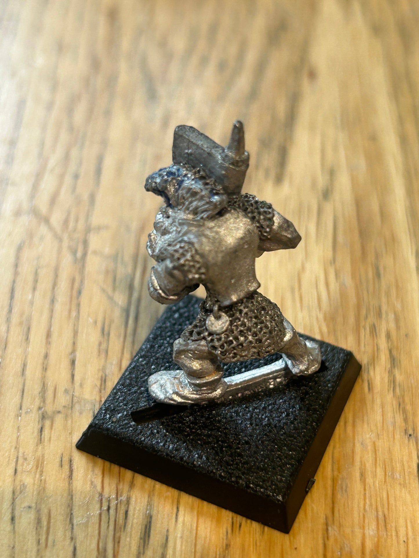 Warhammer fantasy marauder miniatures orc with Mohawk and axe