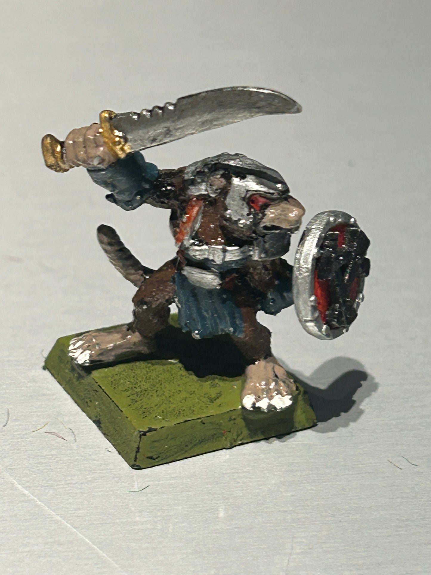 Warhammer fantasy skaven clanrat (converted from a second edition Bloodbowl skaven lineman)