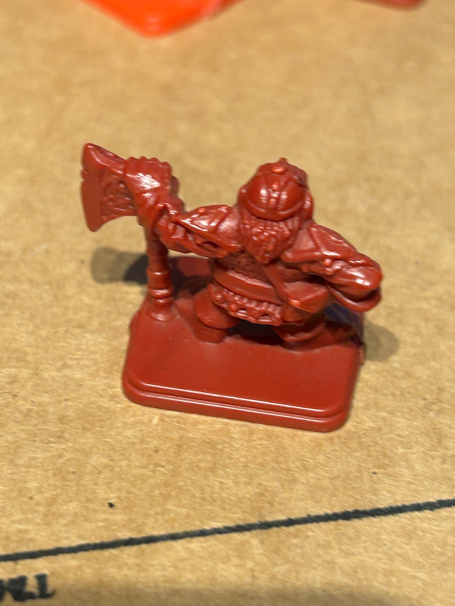 Games Workshop Citadel Hero Quest Heroquest Dwarf Character warhammer fantasy x1 (3 available, all in the darker red version)
