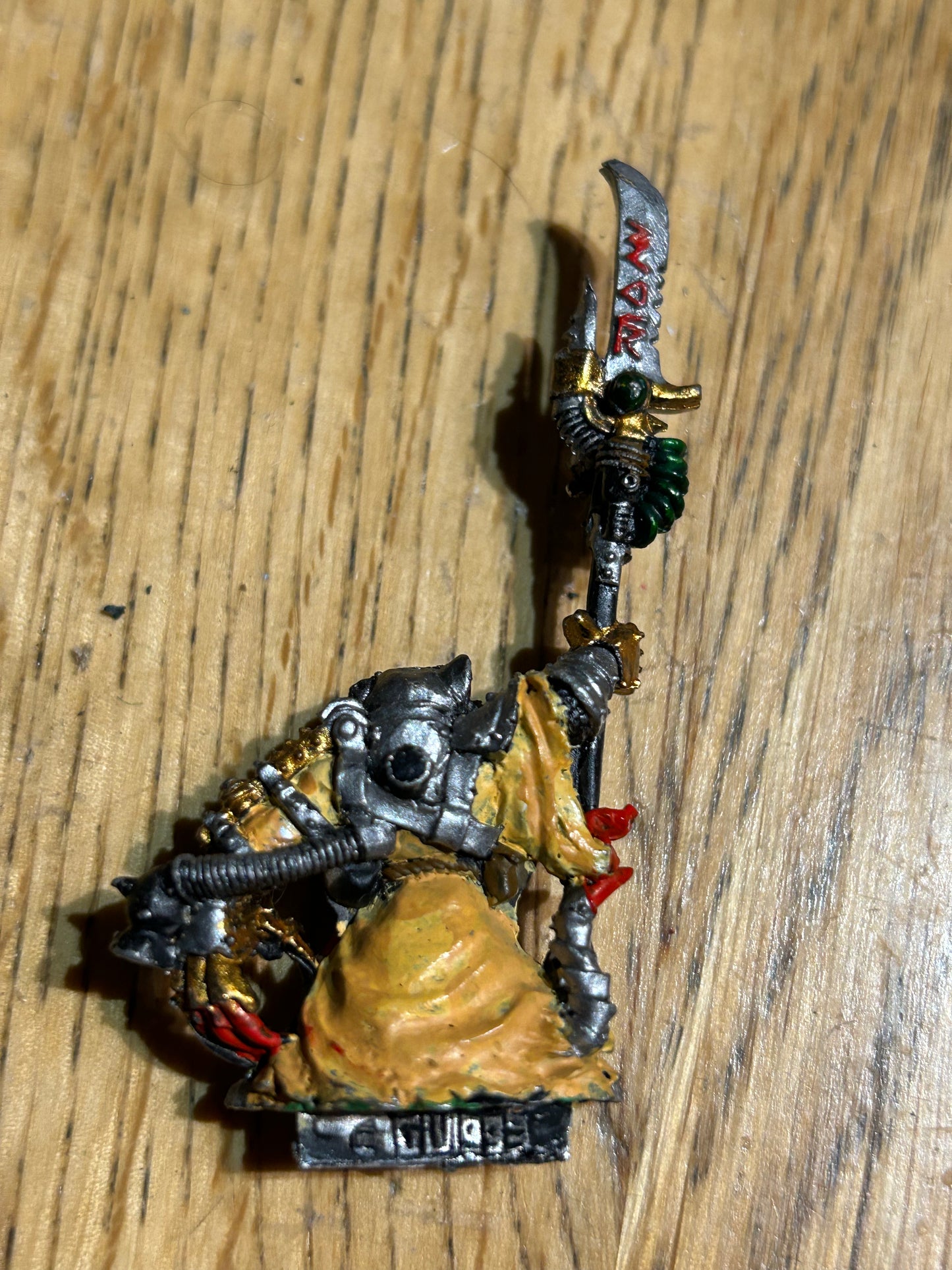 Games Workshop Warhammer Skaven Chief Warlock Ikit Claw Metal Figure (missing his backpack)