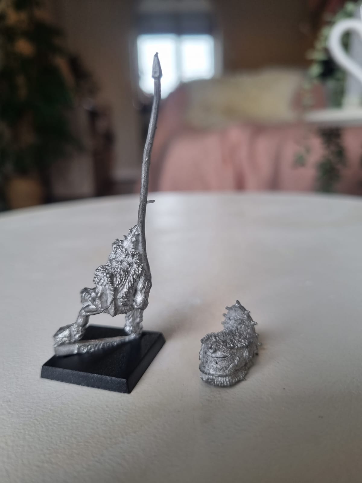 Warhammer Citadel Drag6 Orc War Wyvern Rider With Lance and saddle Metal 1980s